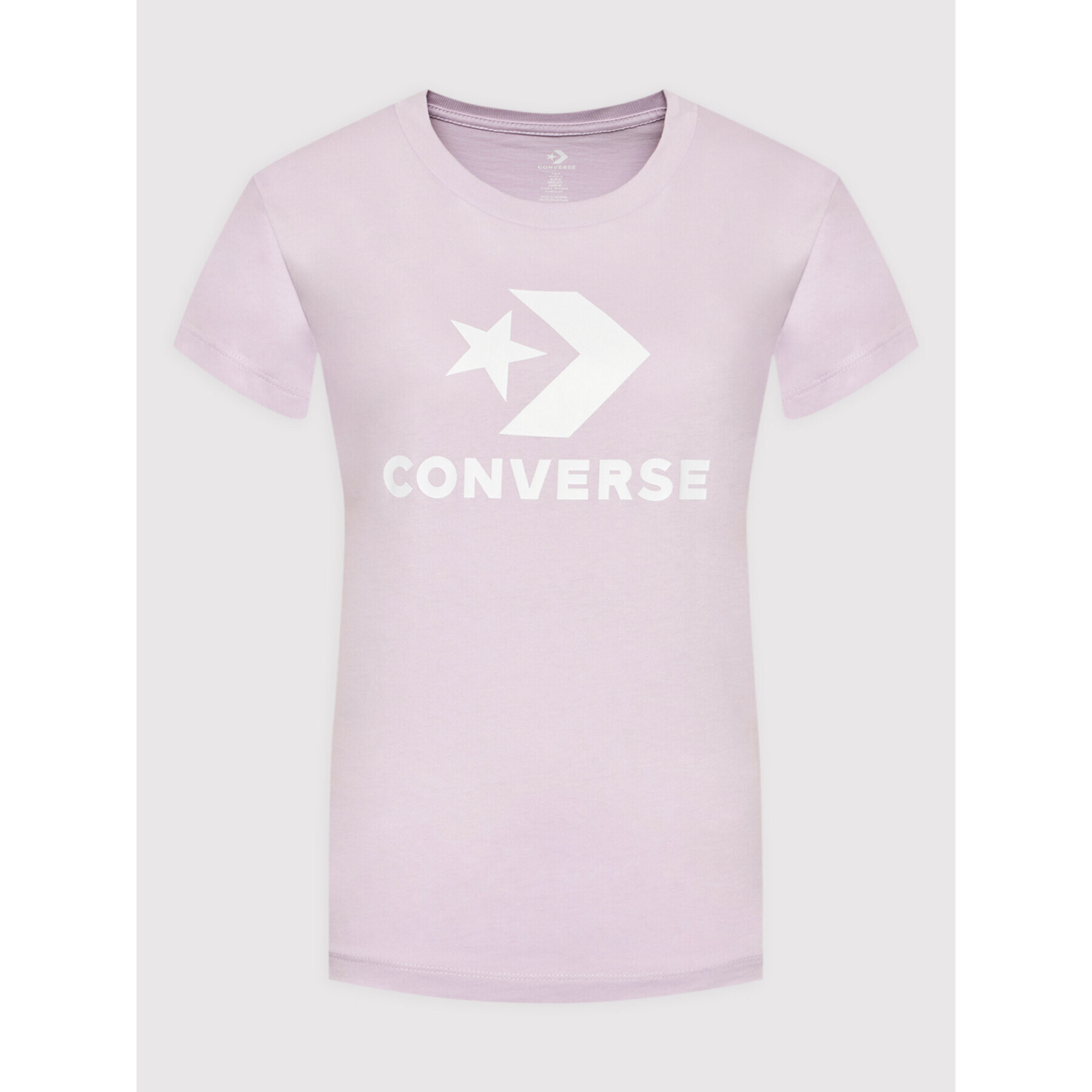 Converse Тишърт Boosted Star Chevron Crew Neck 10018569-A38 Виолетов Standard Fit - Pepit.bg