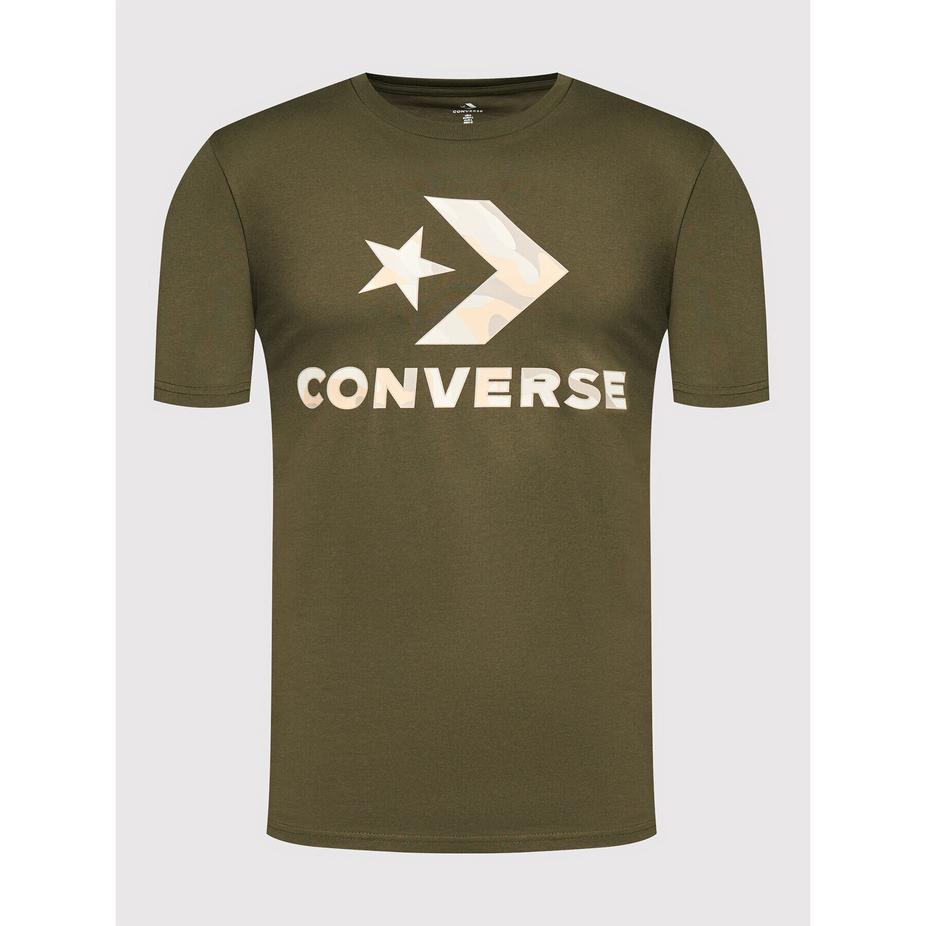 Converse Тишърт Camo Fill Graphic 10023140-A03 Зелен Regular Fit - Pepit.bg