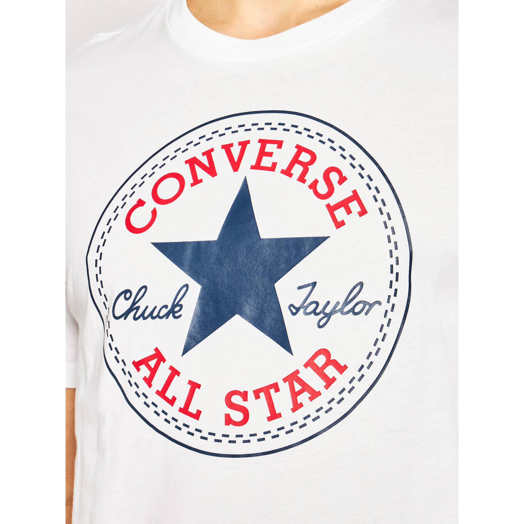 Converse Тишърт Chuck Pack 10007887-A04 Бял Regular Fit - Pepit.bg