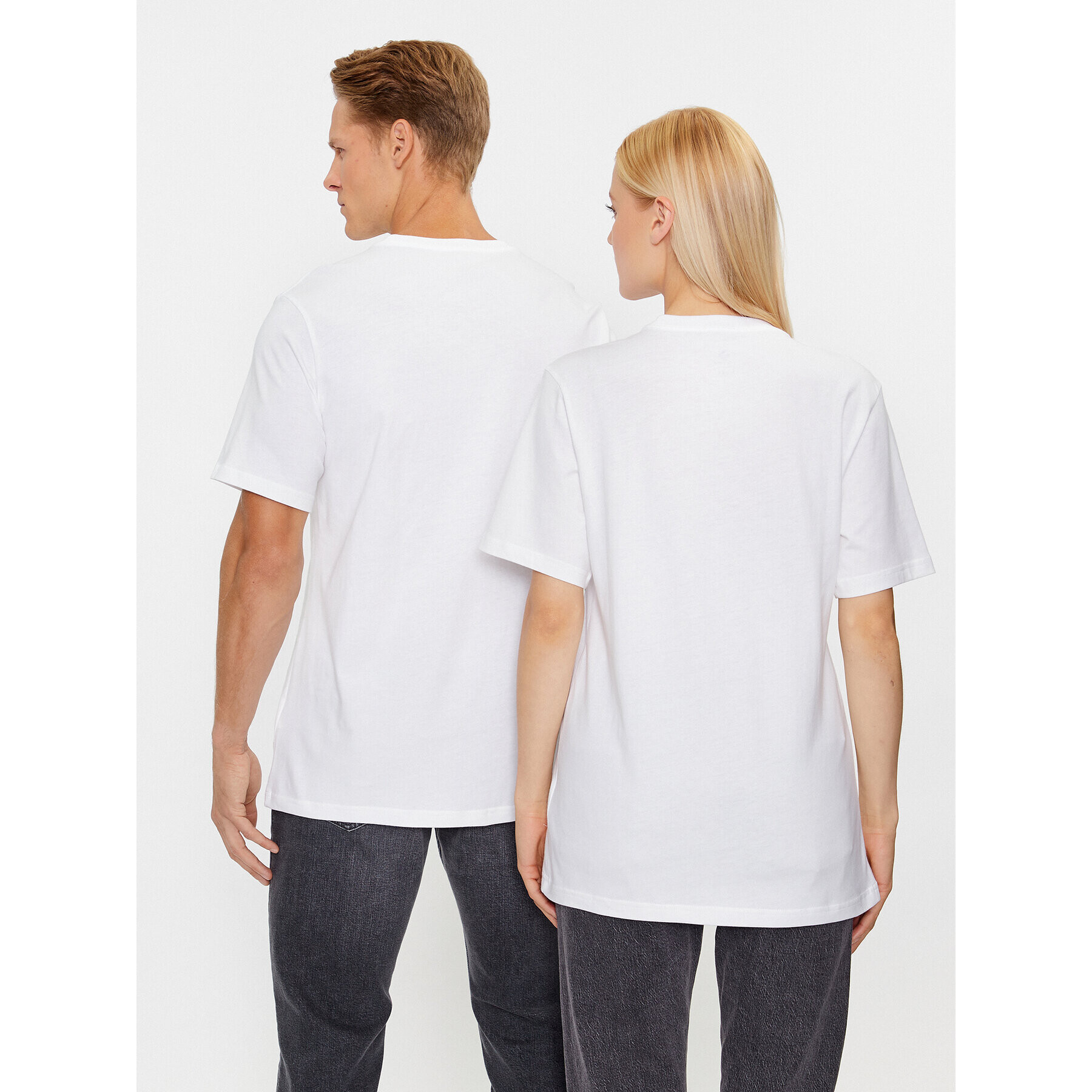 Converse Тишърт Classic Fit All Star Center Front Tee 10024566-A04 Бял Regular Fit - Pepit.bg
