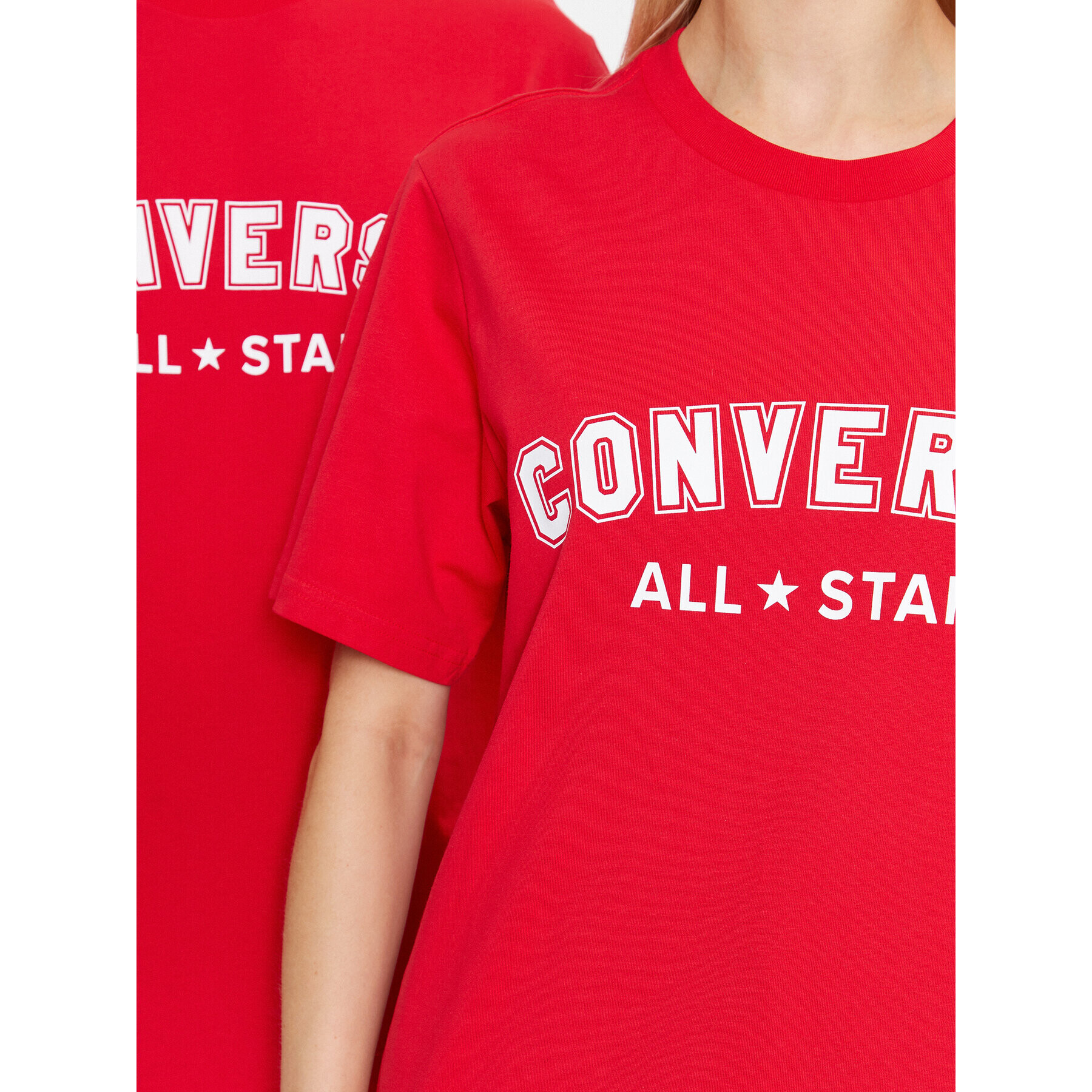 Converse Тишърт Classic Fit All Star Center Front Tee 10024566-A10 Червен Regular Fit - Pepit.bg