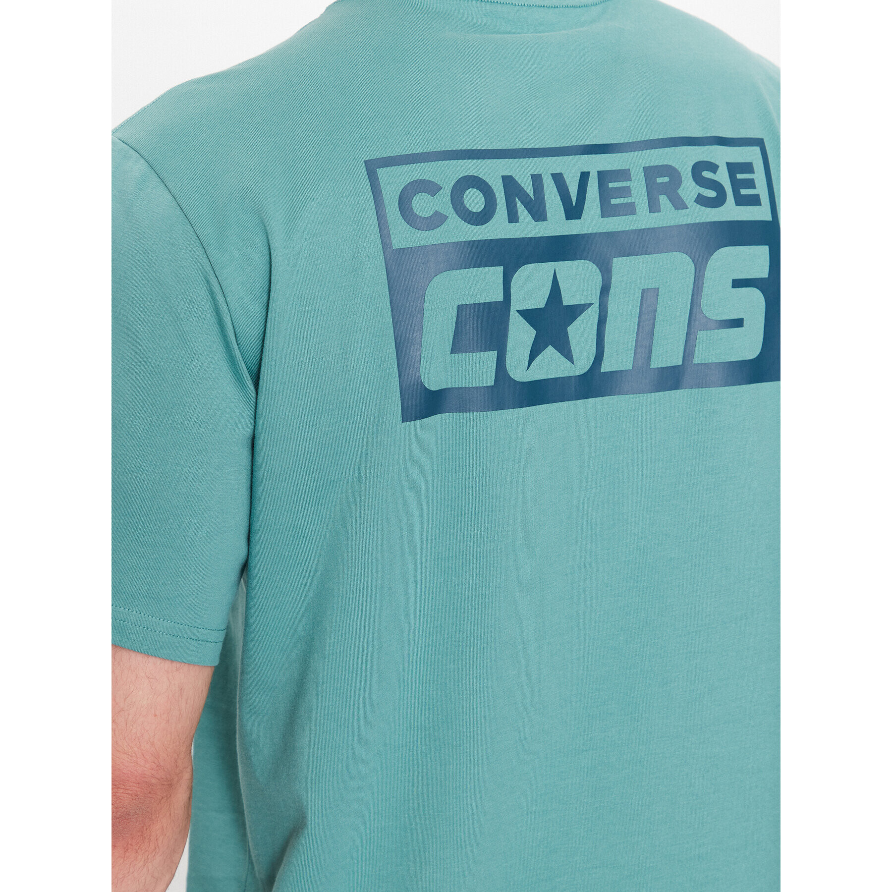 Converse Тишърт Cons 10021134-A15 Зелен Regular Fit - Pepit.bg