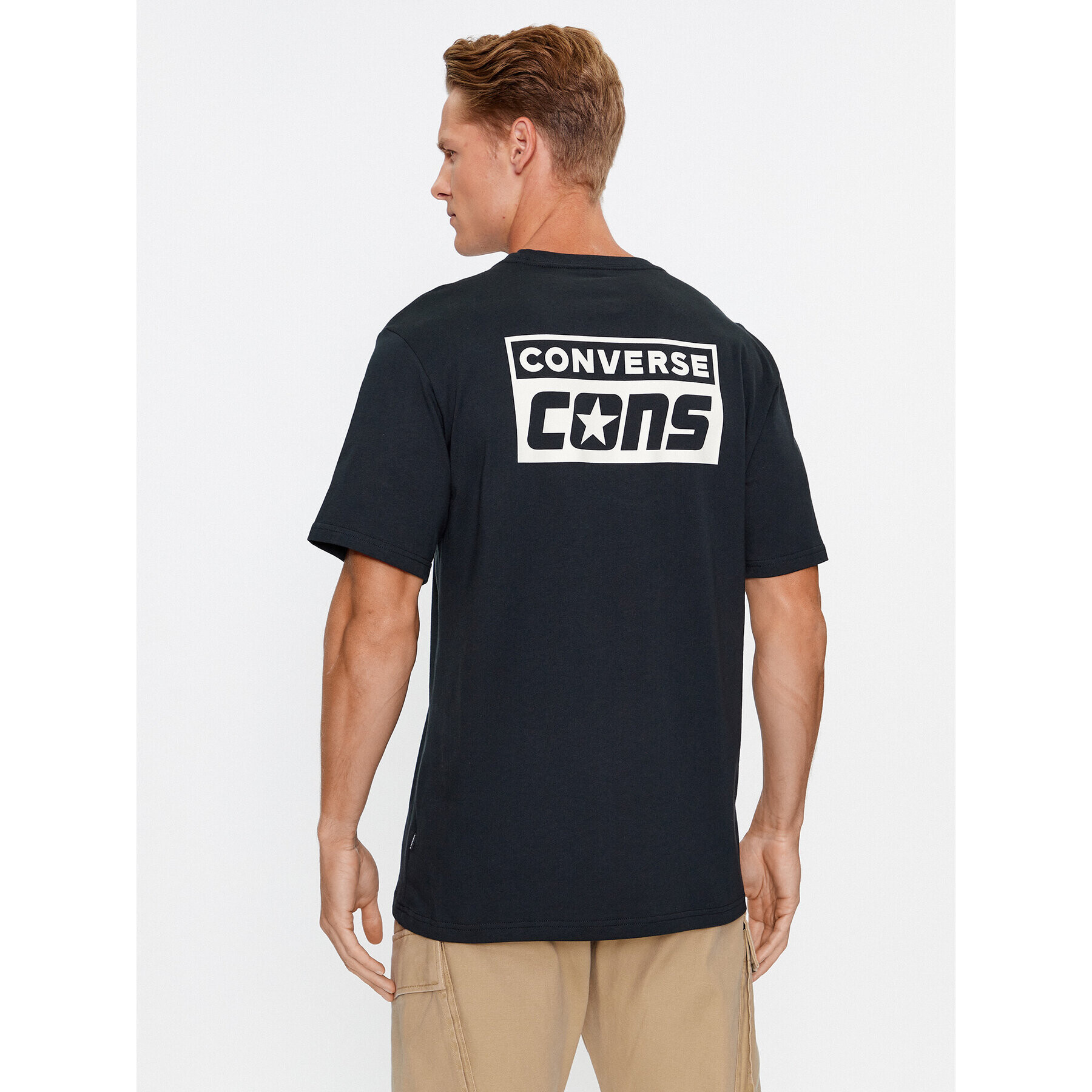 Converse Тишърт Cons Tee 10021134-A01 Черен Regular Fit - Pepit.bg