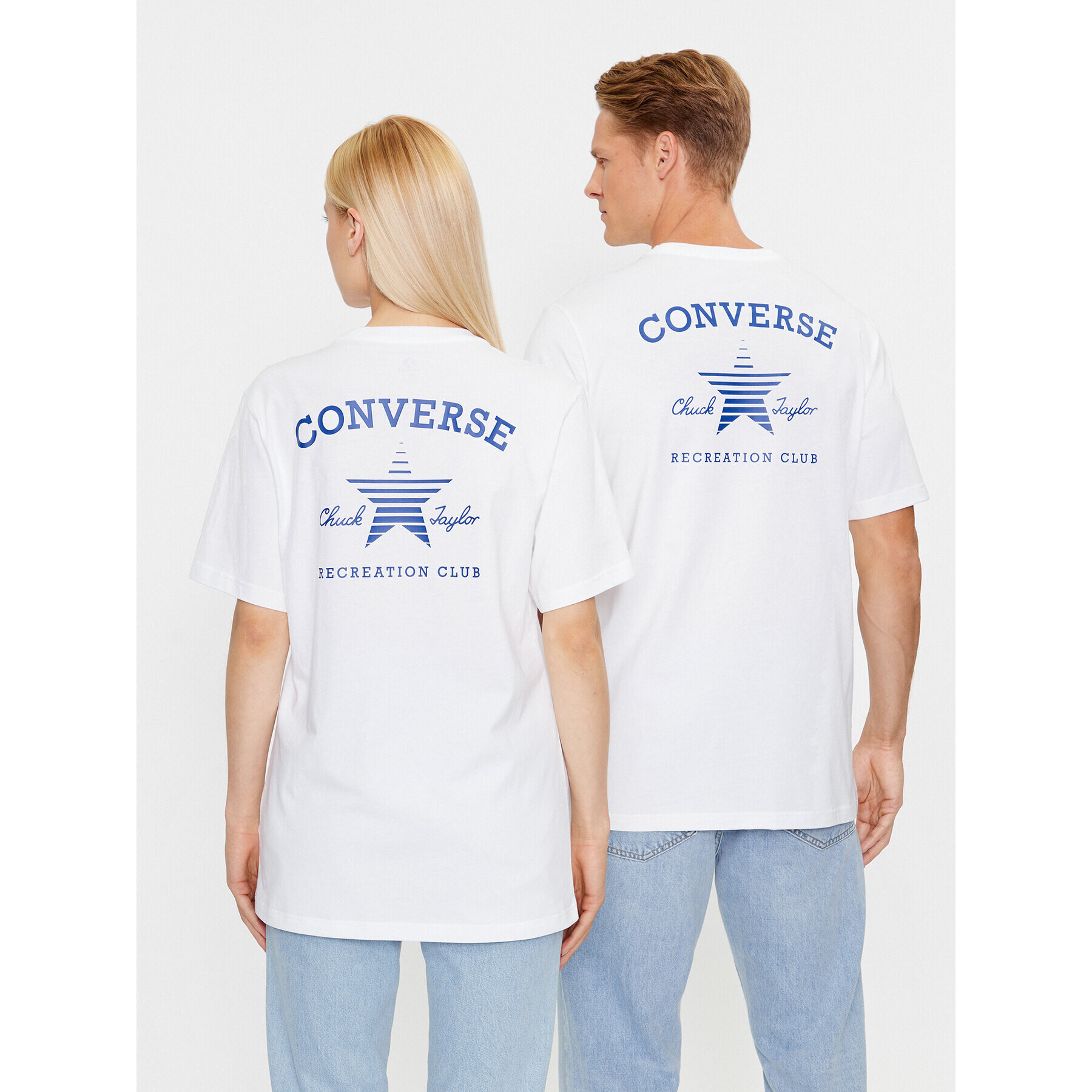 Converse Тишърт Gf Retro Chuck Graphic Tee 2 10025913-A01 Бял Regular Fit - Pepit.bg