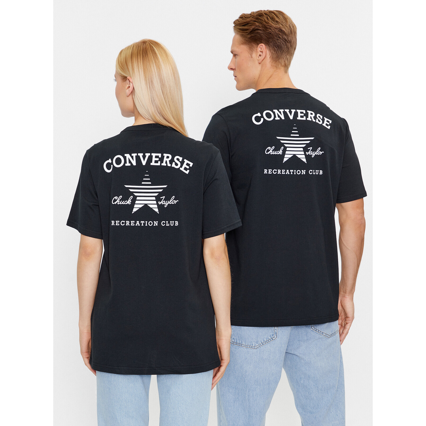 Converse Тишърт Gf Retro Chuck Graphic Tee 2 10025913-A03 Черен Regular Fit - Pepit.bg