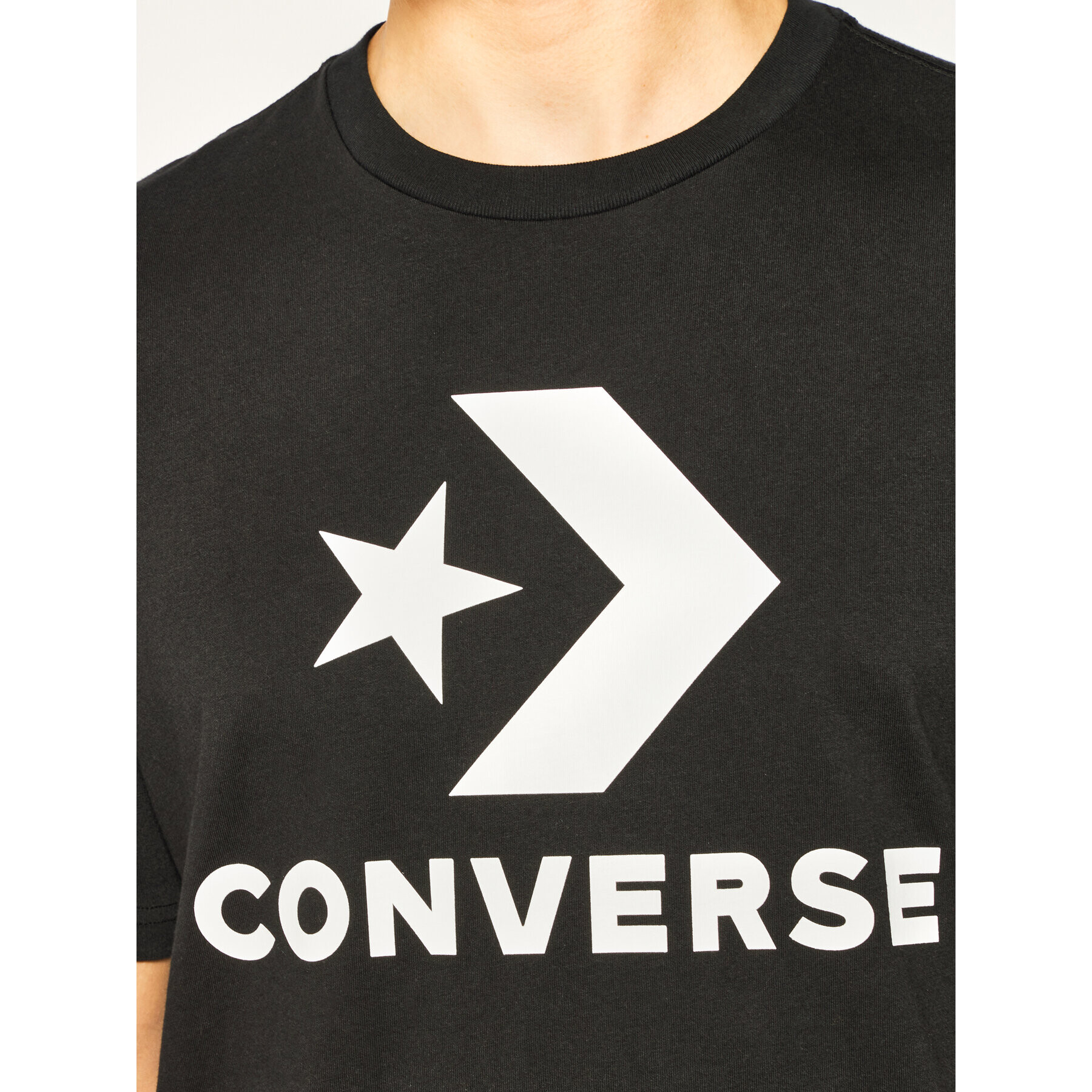 Converse Тишърт Star Chevron Tee 10018568-A01 Черен Regular Fit - Pepit.bg