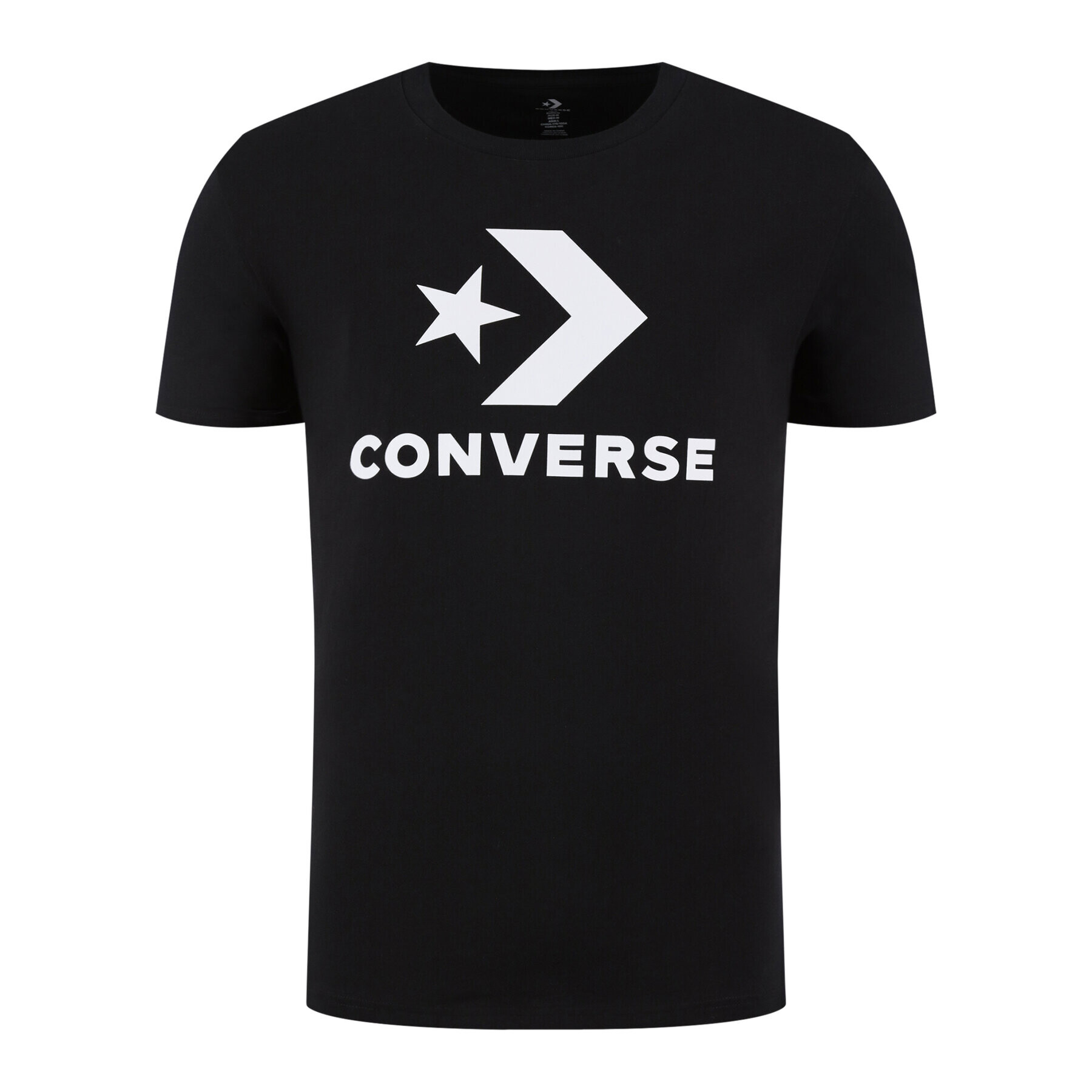 Converse Тишърт Star Chevron Tee 10018568-A01 Черен Regular Fit - Pepit.bg