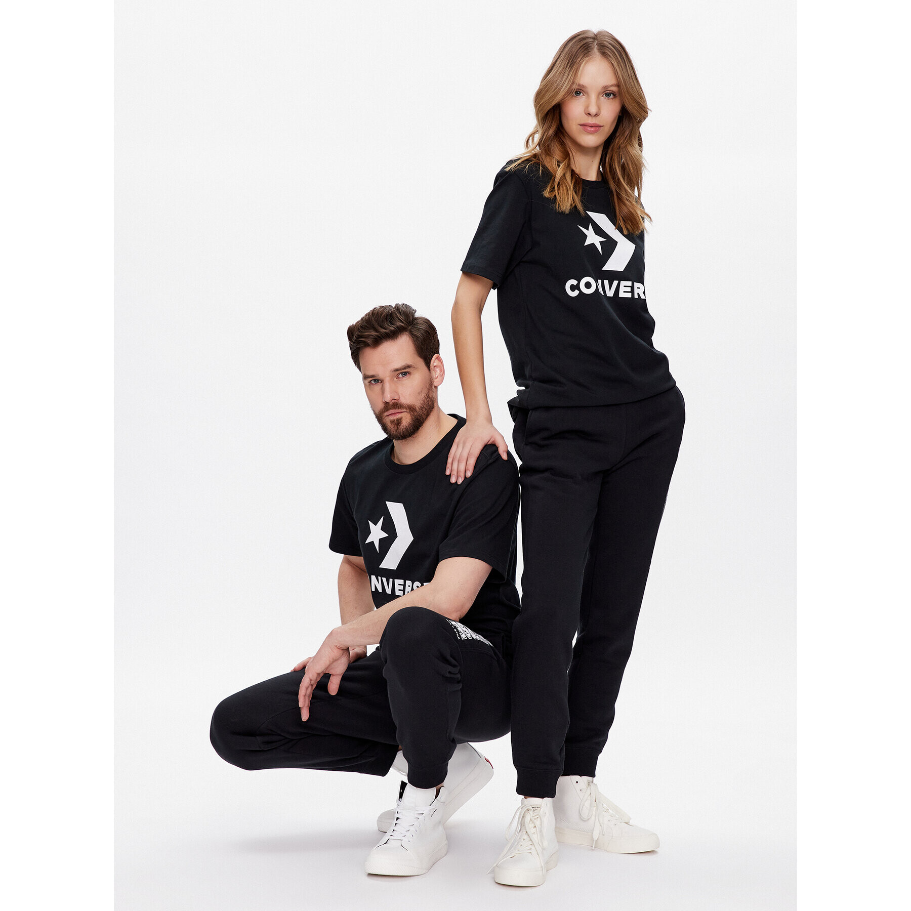 Converse Тишърт Unisex Chuck Patch 10025458-A02 Черен Standard Fit - Pepit.bg