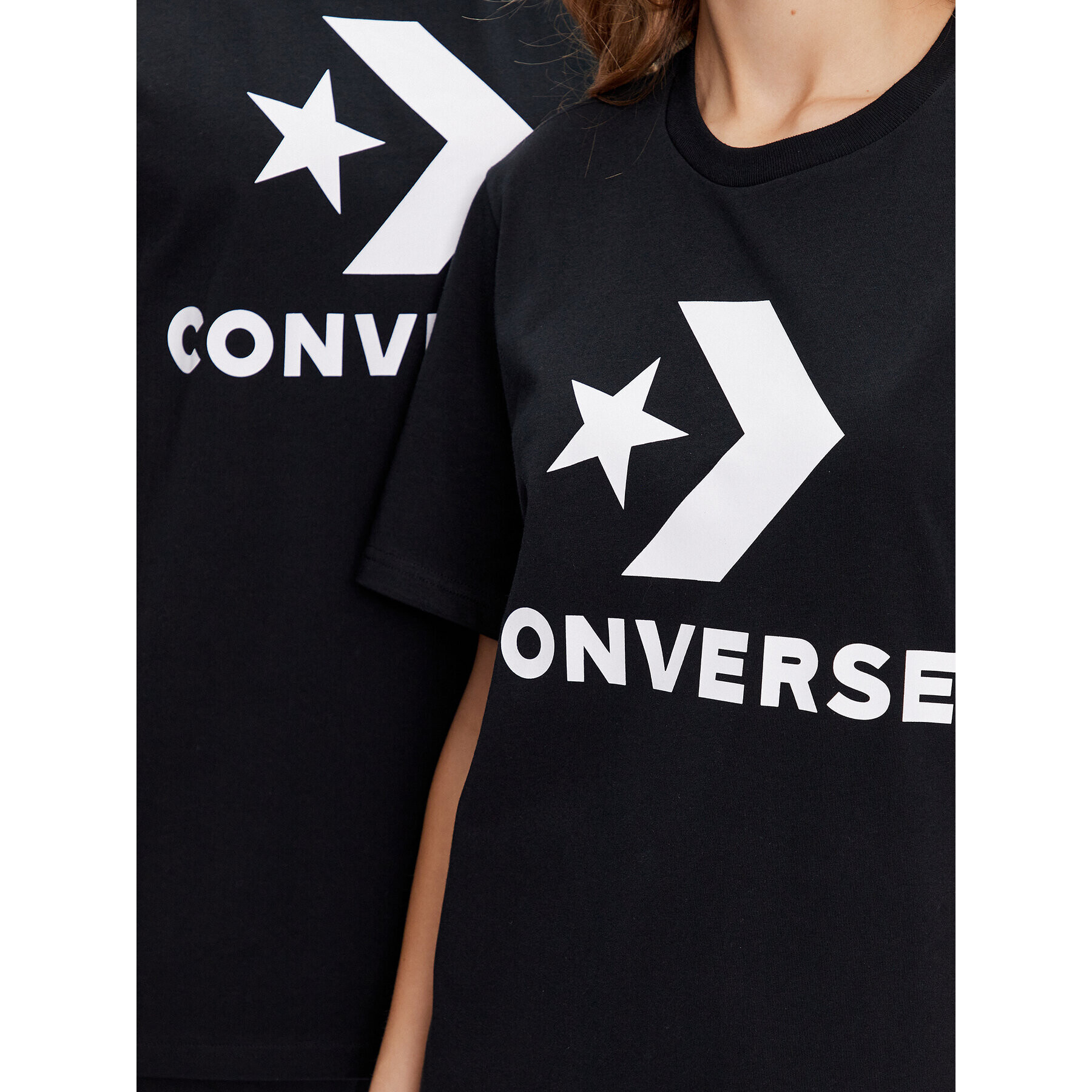 Converse Тишърт Unisex Chuck Patch 10025458-A02 Черен Standard Fit - Pepit.bg