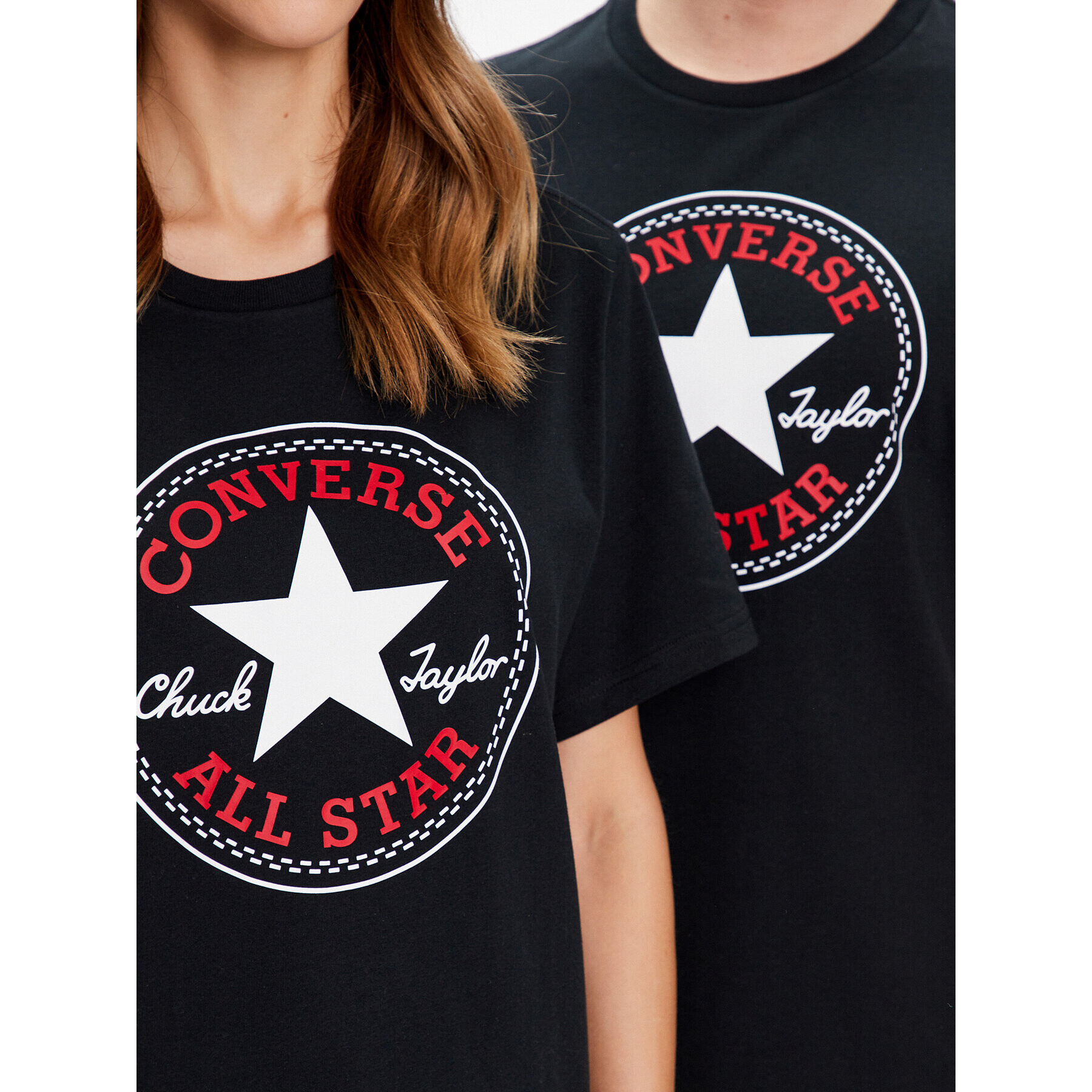 Converse Тишърт Unisex Go To All Star Patch 10025459-A01 Черен Standard Fit - Pepit.bg