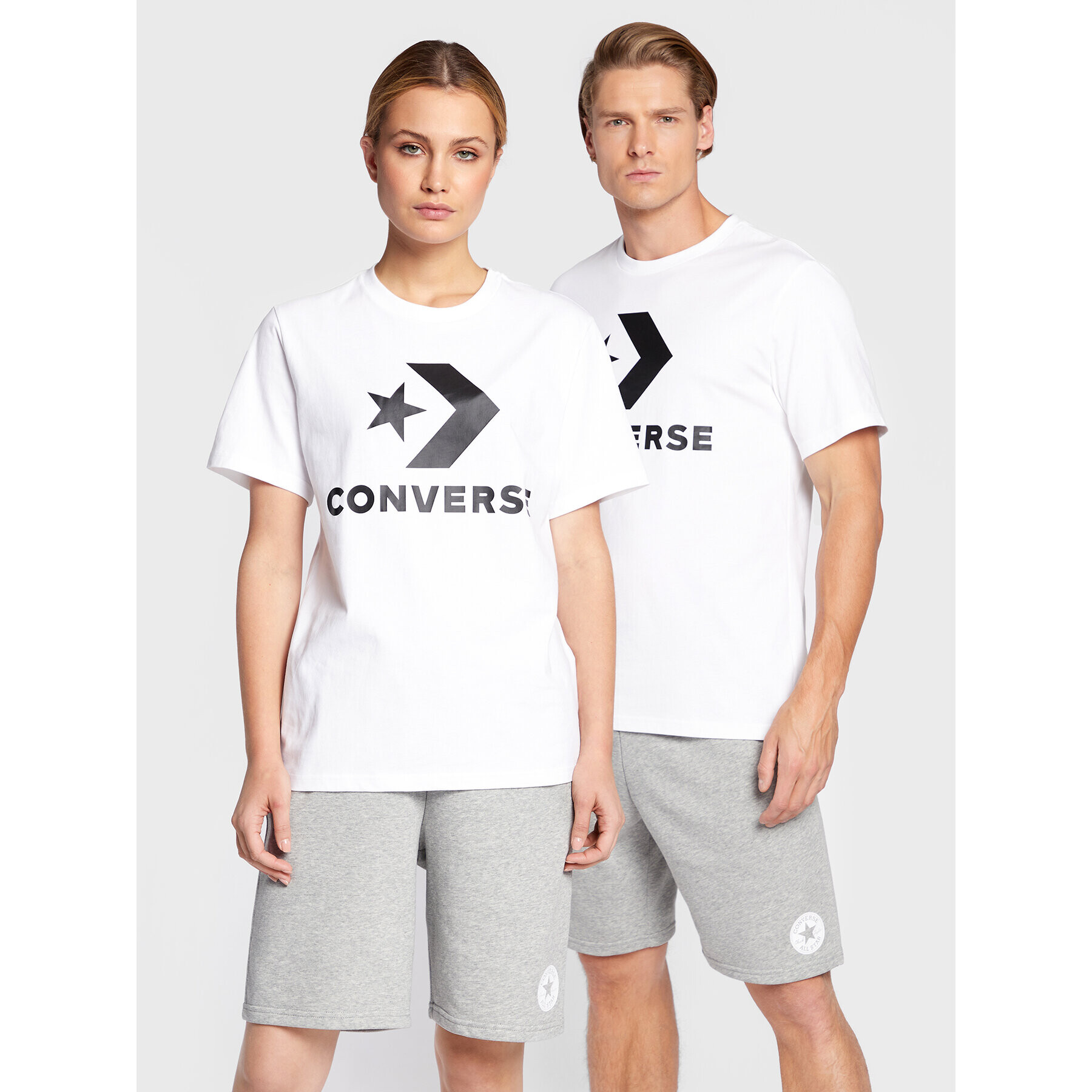 Converse Тишърт Unisex Star Chevron 10024067-A02 Бял Regular Fit - Pepit.bg