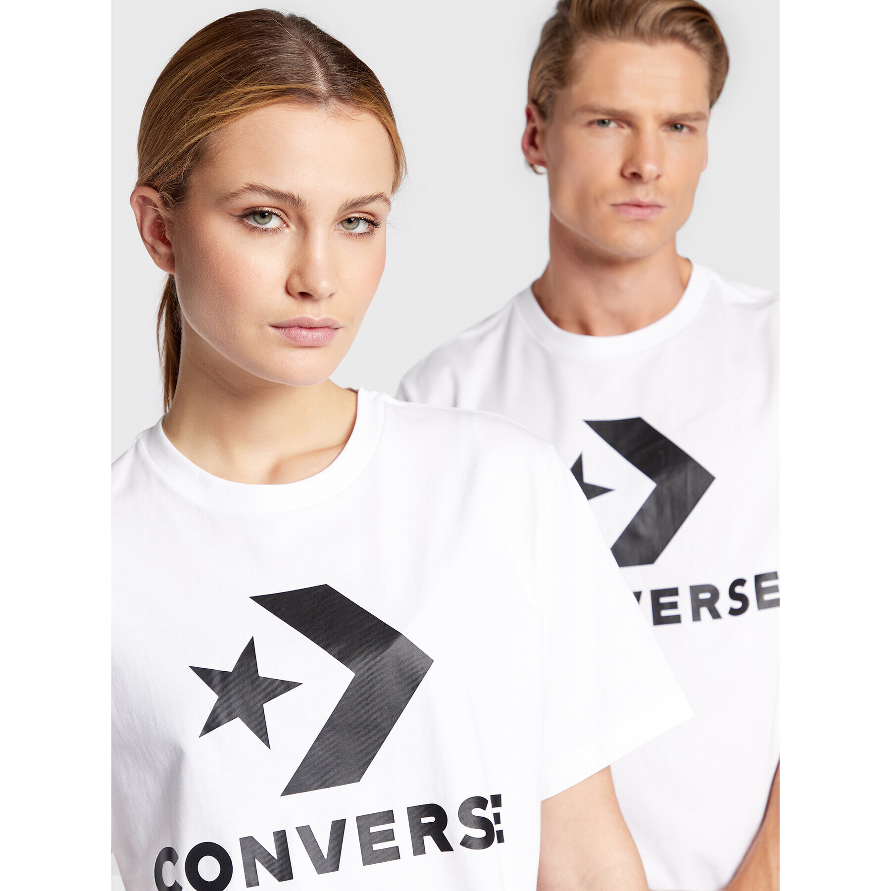 Converse Тишърт Unisex Star Chevron 10024067-A02 Бял Regular Fit - Pepit.bg