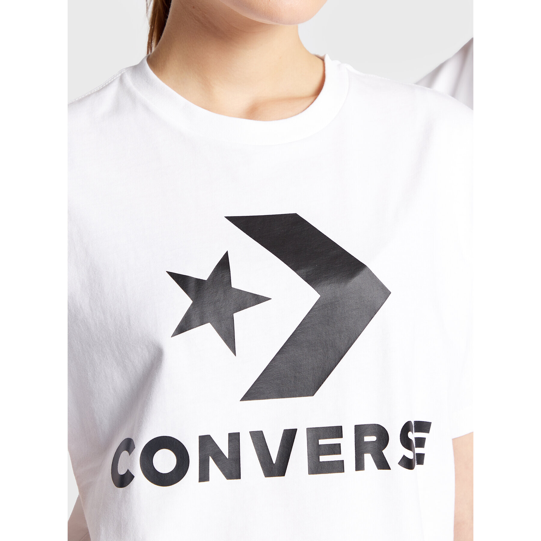 Converse Тишърт Unisex Star Chevron 10024067-A02 Бял Regular Fit - Pepit.bg