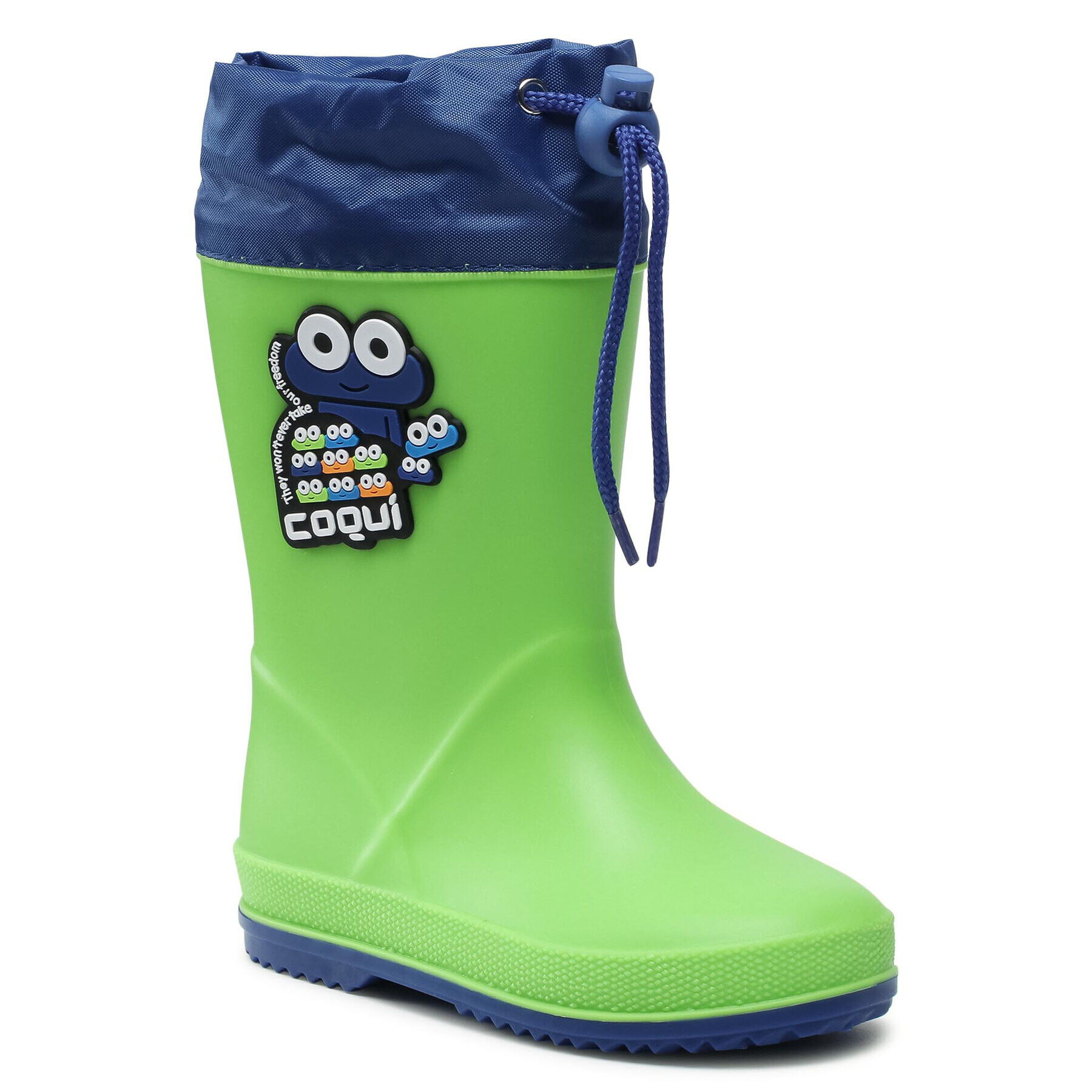 Coqui Гумени ботуши Rainy Collar 8508-100-1420 Зелен - Pepit.bg