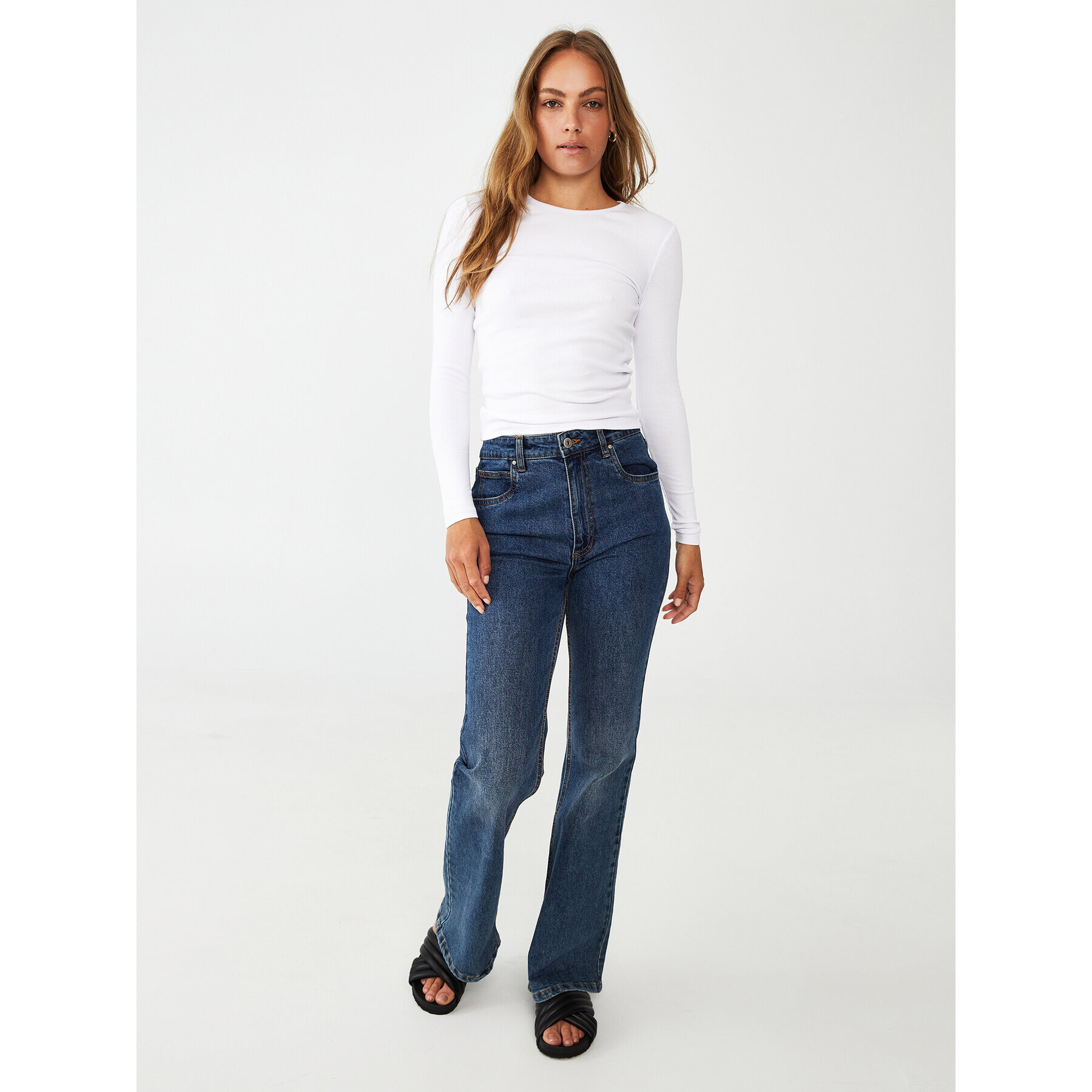 Cotton On Блуза 2052741 Бял Slim Fit - Pepit.bg