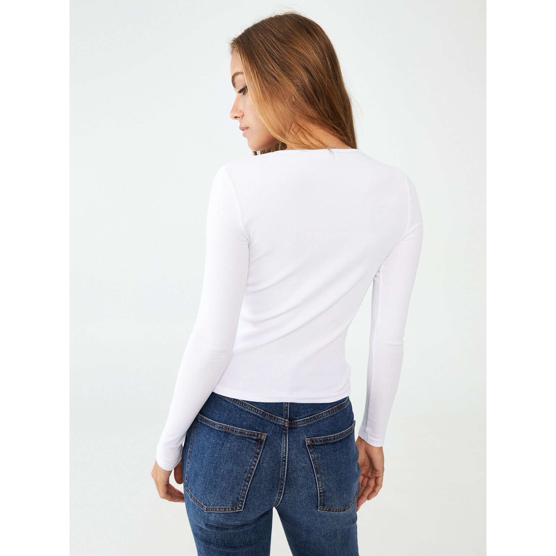 Cotton On Блуза 2052741 Бял Slim Fit - Pepit.bg