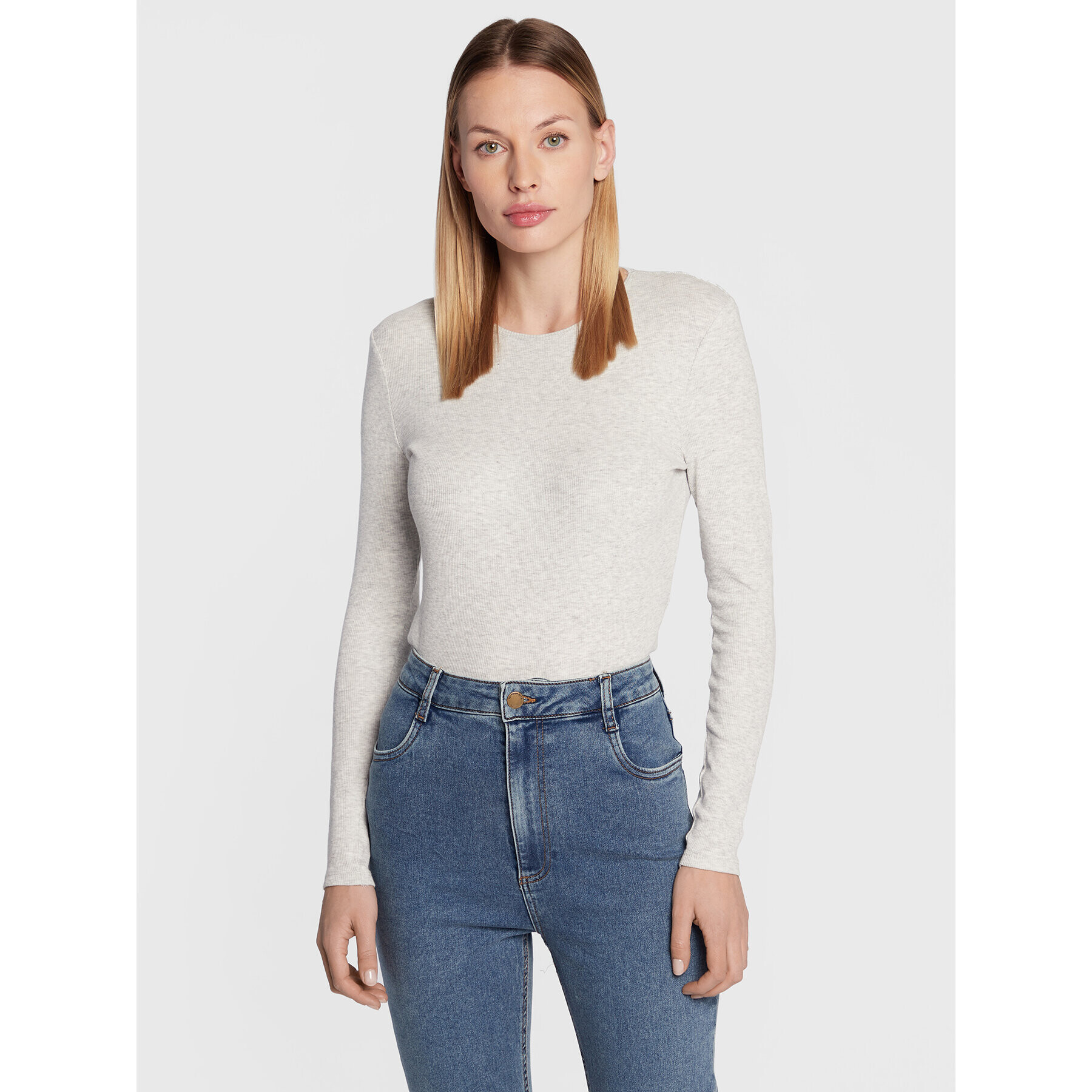 Cotton On Блуза 2052741 Сив Slim Fit - Pepit.bg