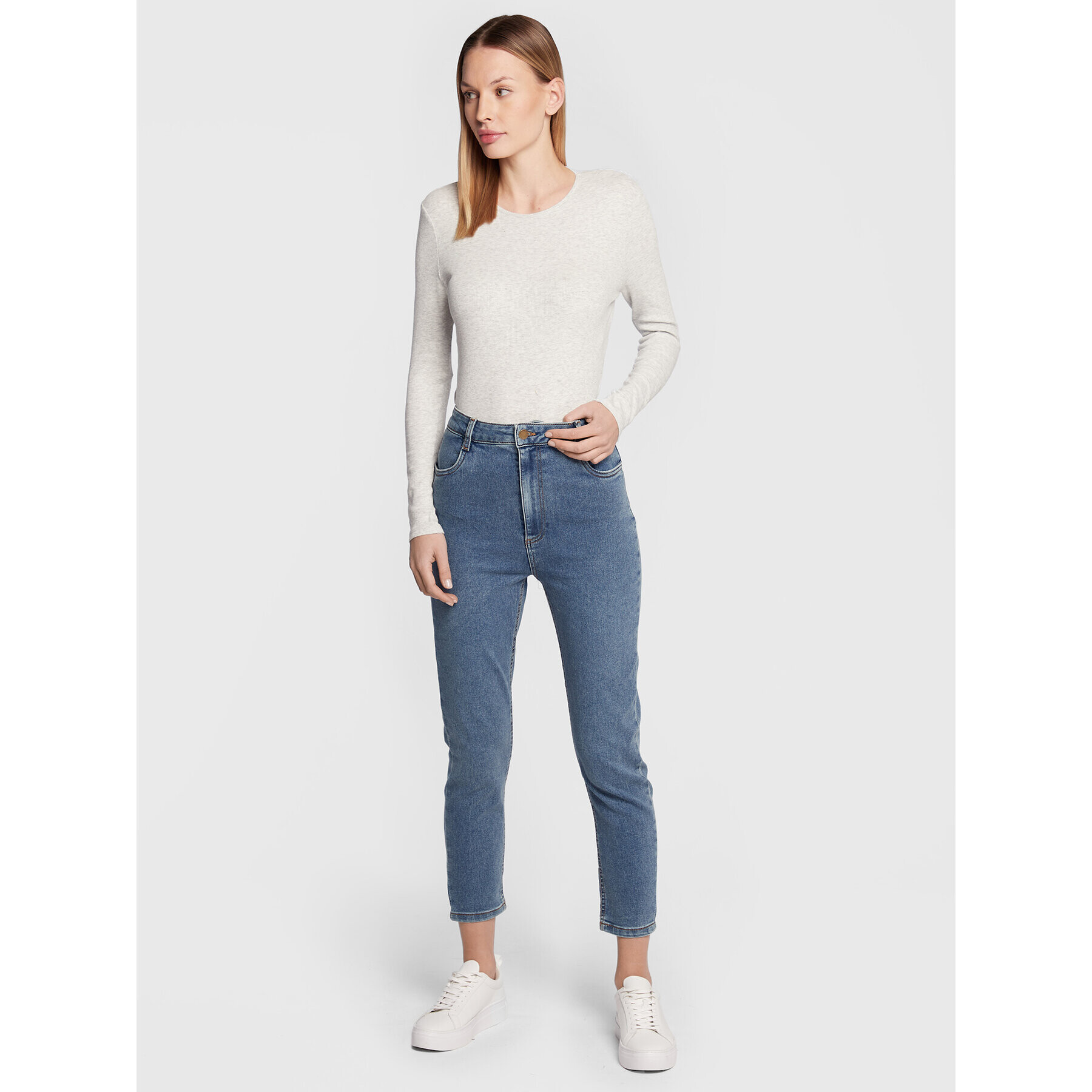 Cotton On Блуза 2052741 Сив Slim Fit - Pepit.bg