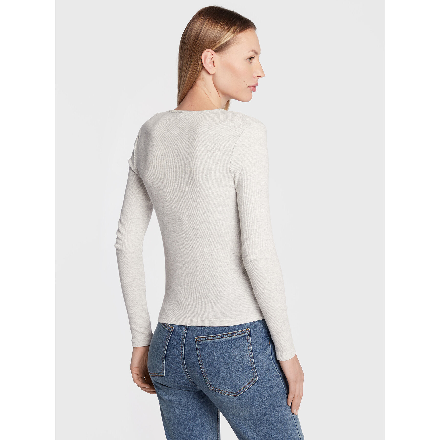 Cotton On Блуза 2052741 Сив Slim Fit - Pepit.bg