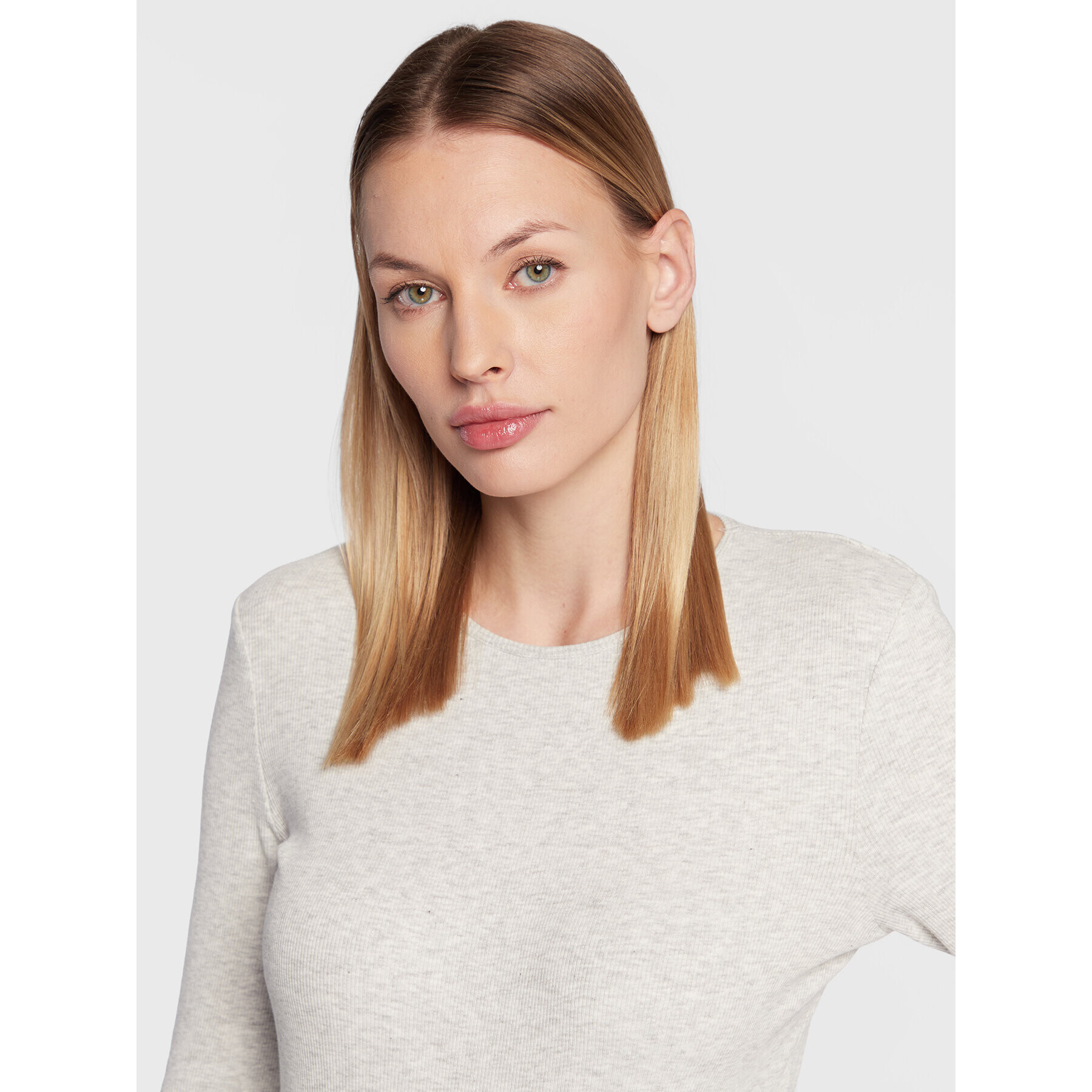 Cotton On Блуза 2052741 Сив Slim Fit - Pepit.bg