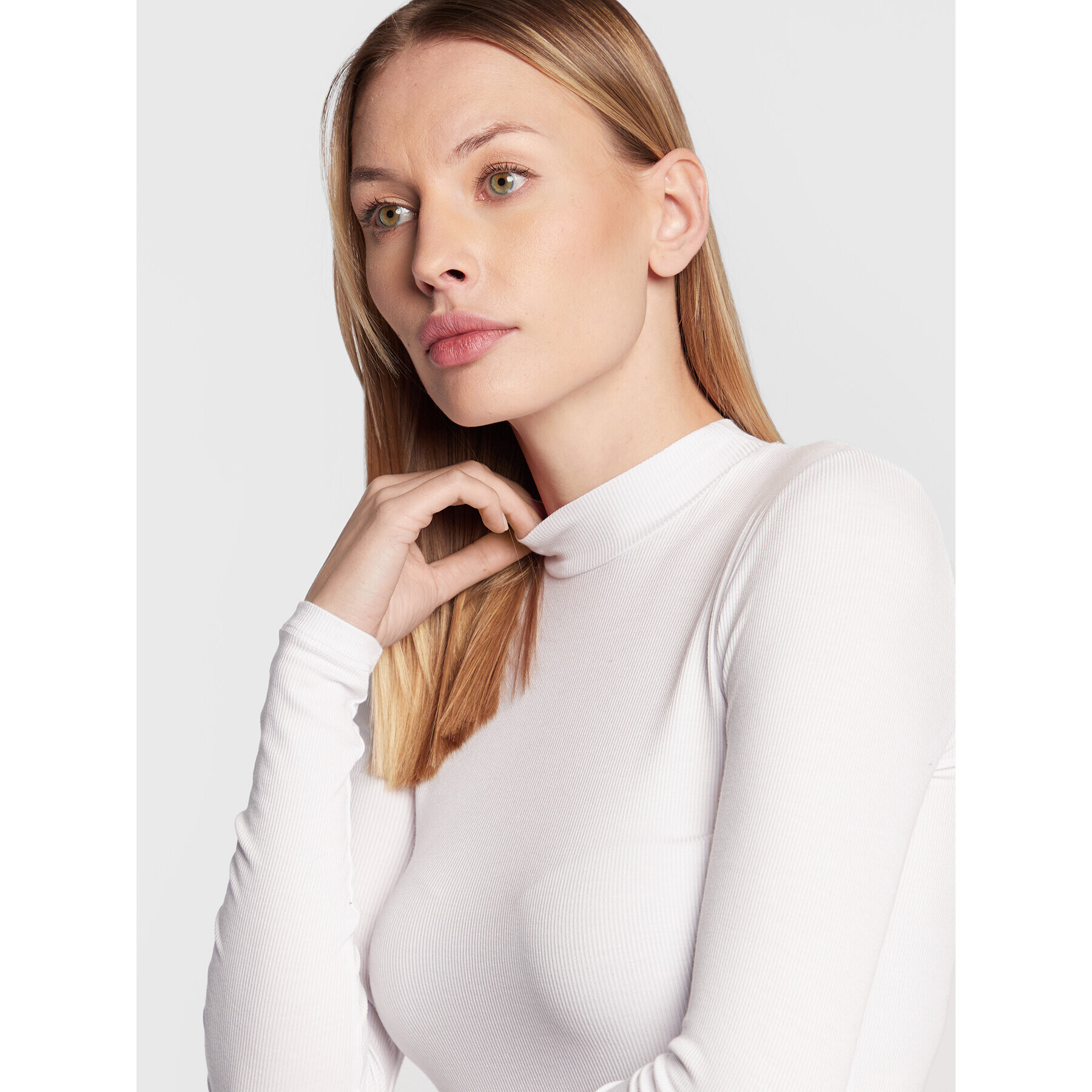 Cotton On Блуза 2054051 Бял Slim Fit - Pepit.bg