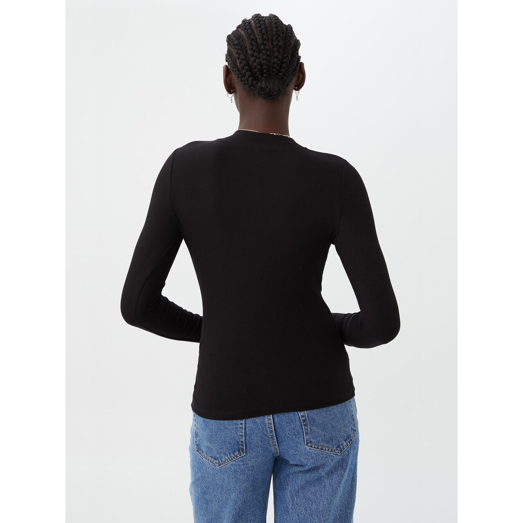Cotton On Блуза 2054051 Черен Slim Fit - Pepit.bg