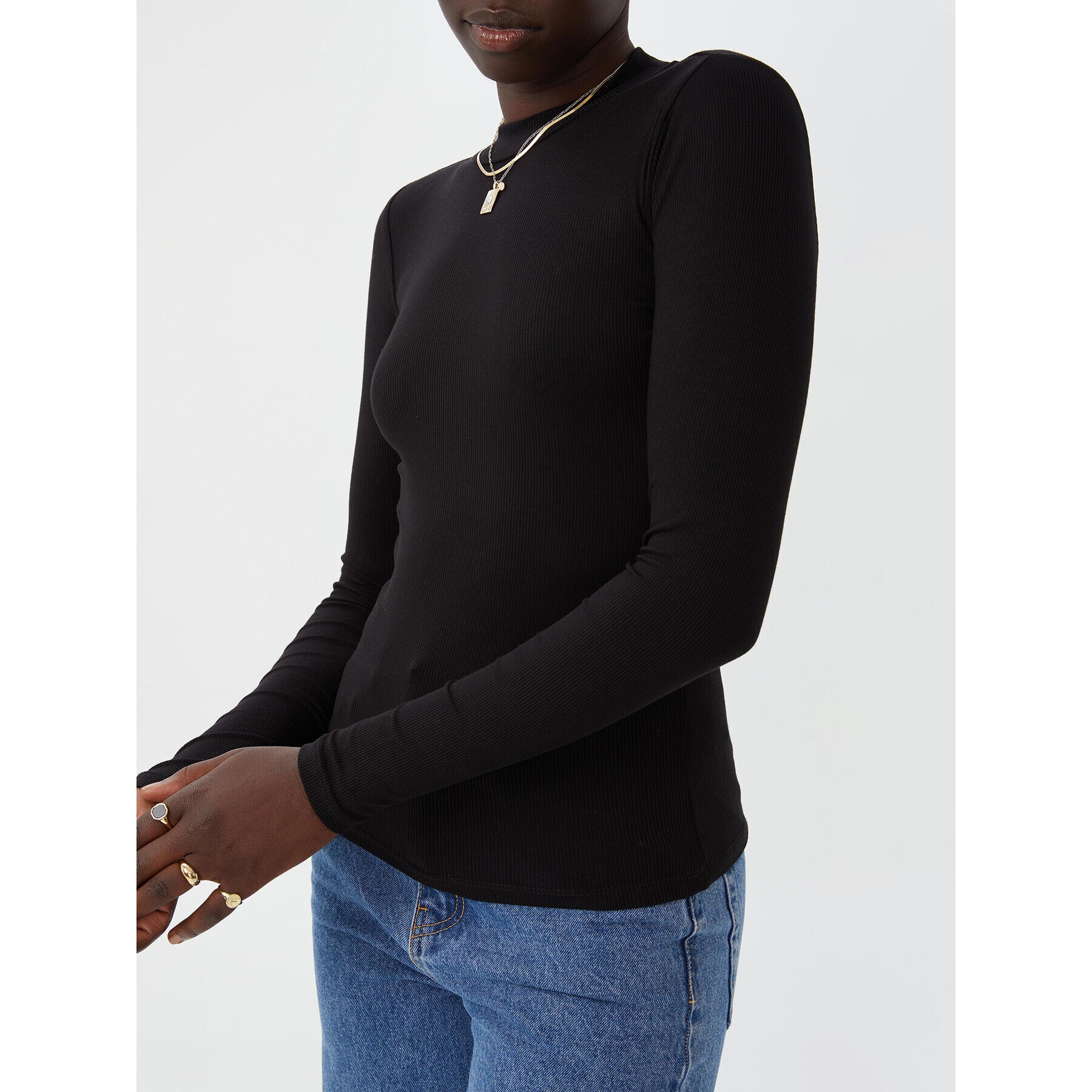 Cotton On Блуза 2054051 Черен Slim Fit - Pepit.bg