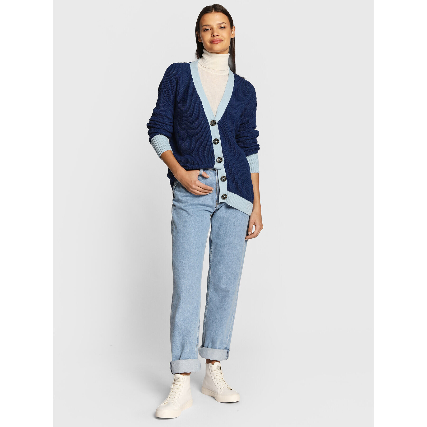Cotton On Кардиган 2055031 Син Regular Fit - Pepit.bg