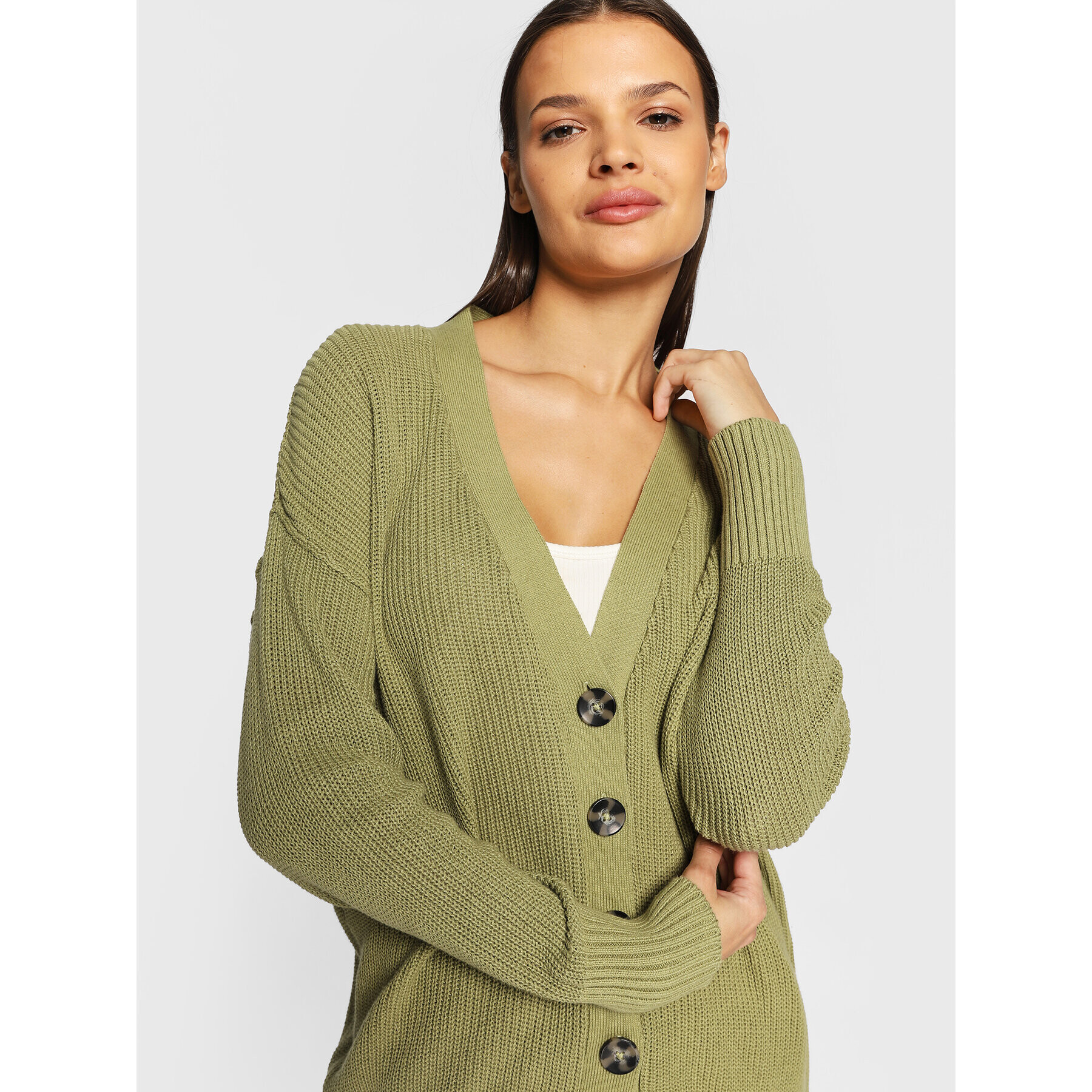 Cotton On Кардиган 2055031 Зелен Regular Fit - Pepit.bg