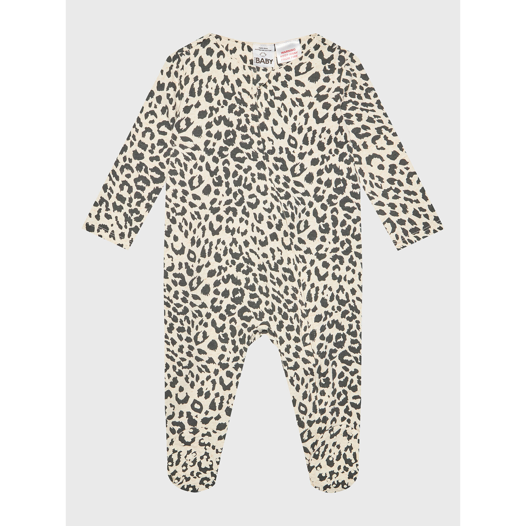 Cotton On Kids Бебешки гащеризон със стъпала 791731 Бежов Regular Fit - Pepit.bg