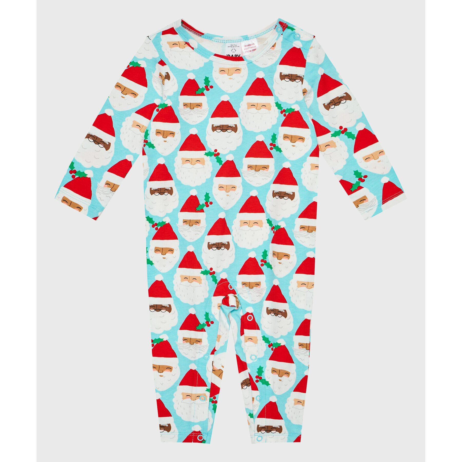 Cotton On Kids Бебешки гащеризон със стъпала 791869 Син Regular Fit - Pepit.bg