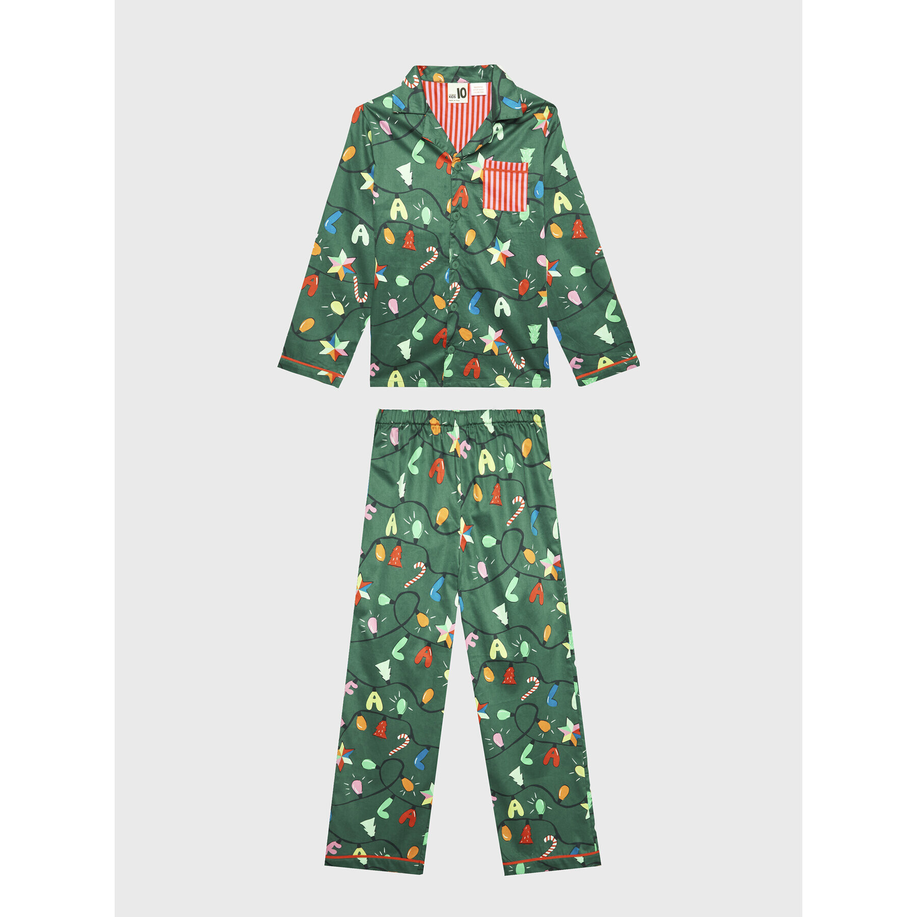 Cotton On Kids Пижама 7342255 Зелен Regular Fit - Pepit.bg
