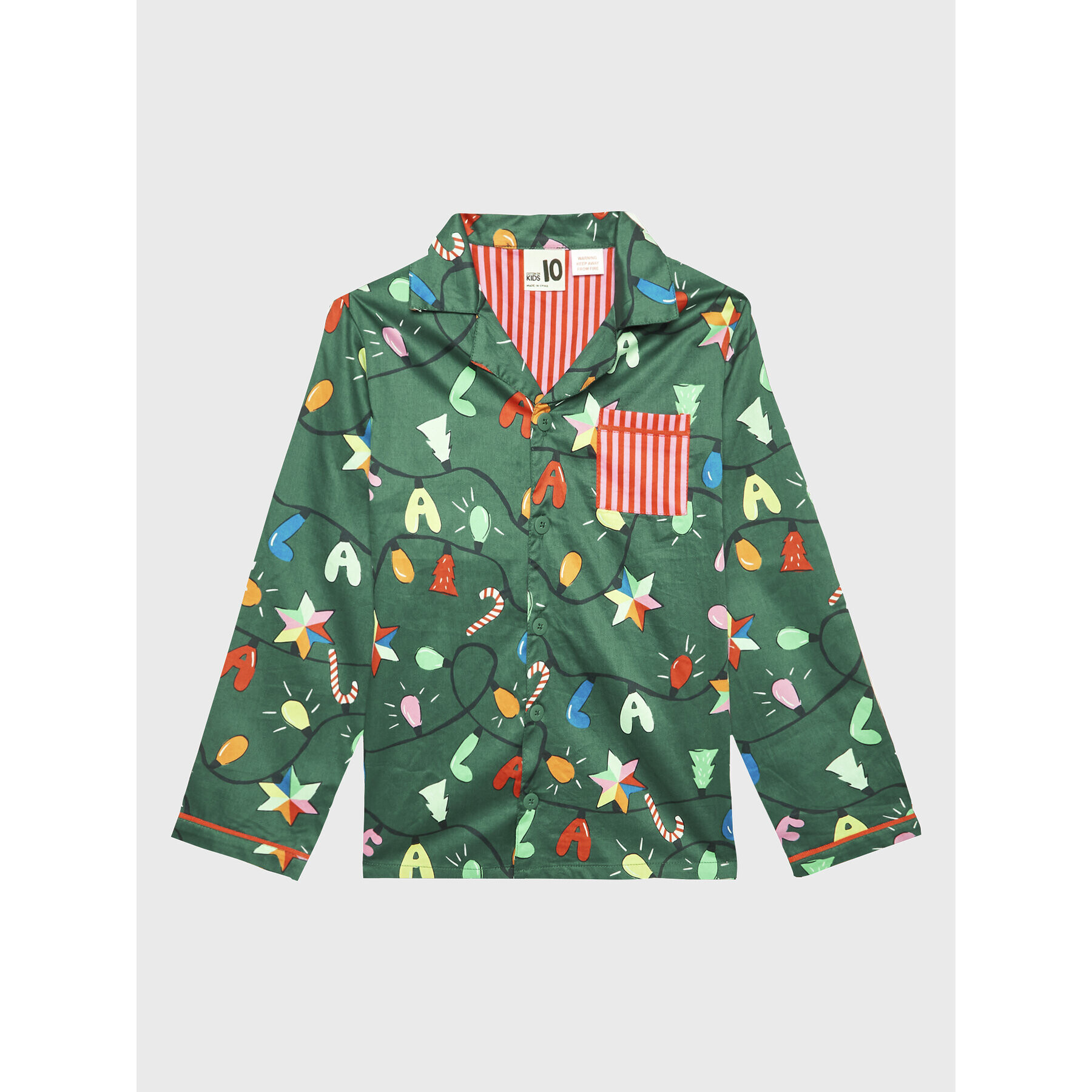 Cotton On Kids Пижама 7342255 Зелен Regular Fit - Pepit.bg