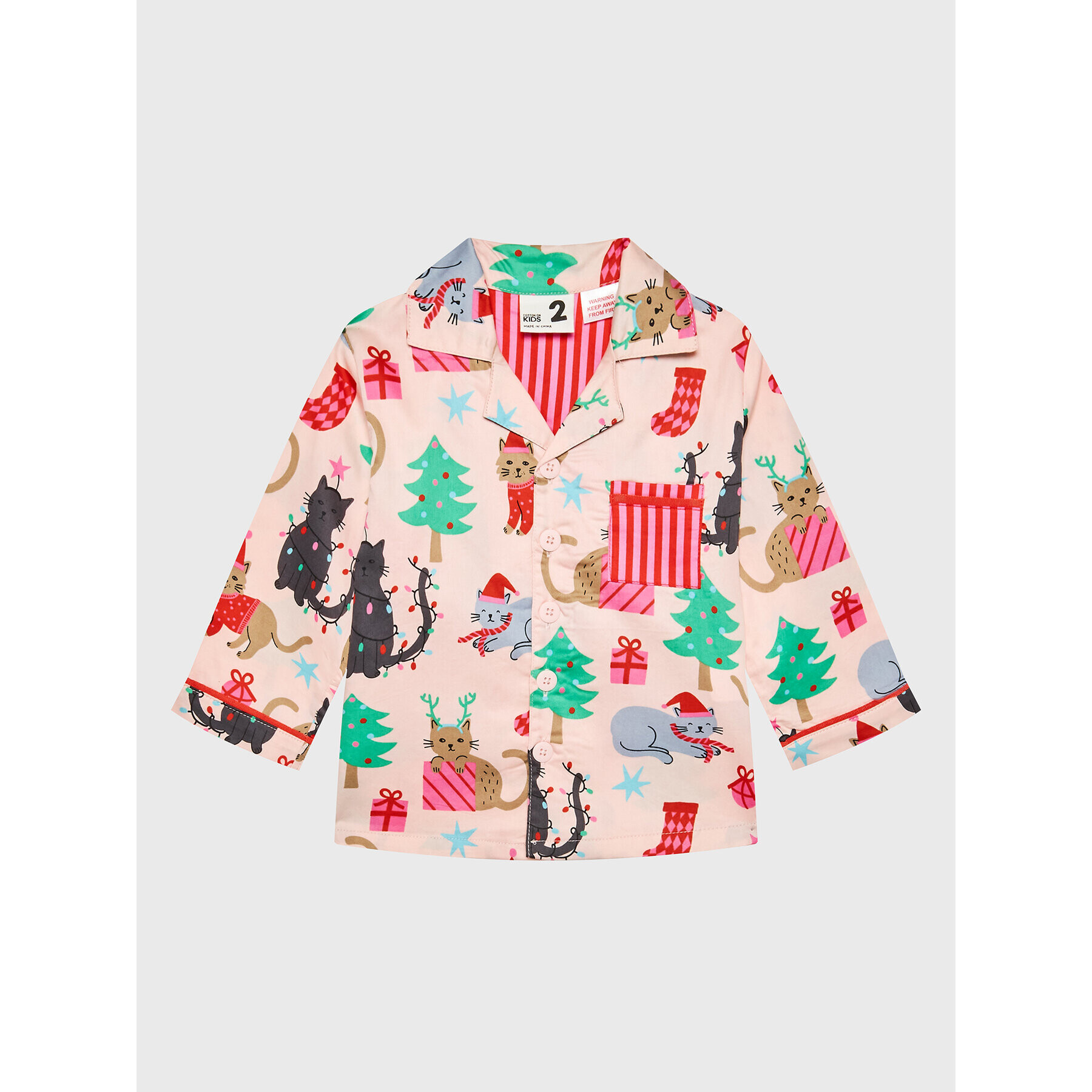 Cotton On Kids Пижама Bailey 7342255 Розов Regular Fit - Pepit.bg
