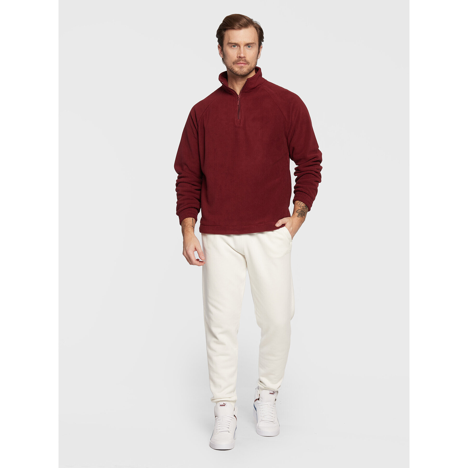 Cotton On Полар 3611501 Бордо Regular Fit - Pepit.bg