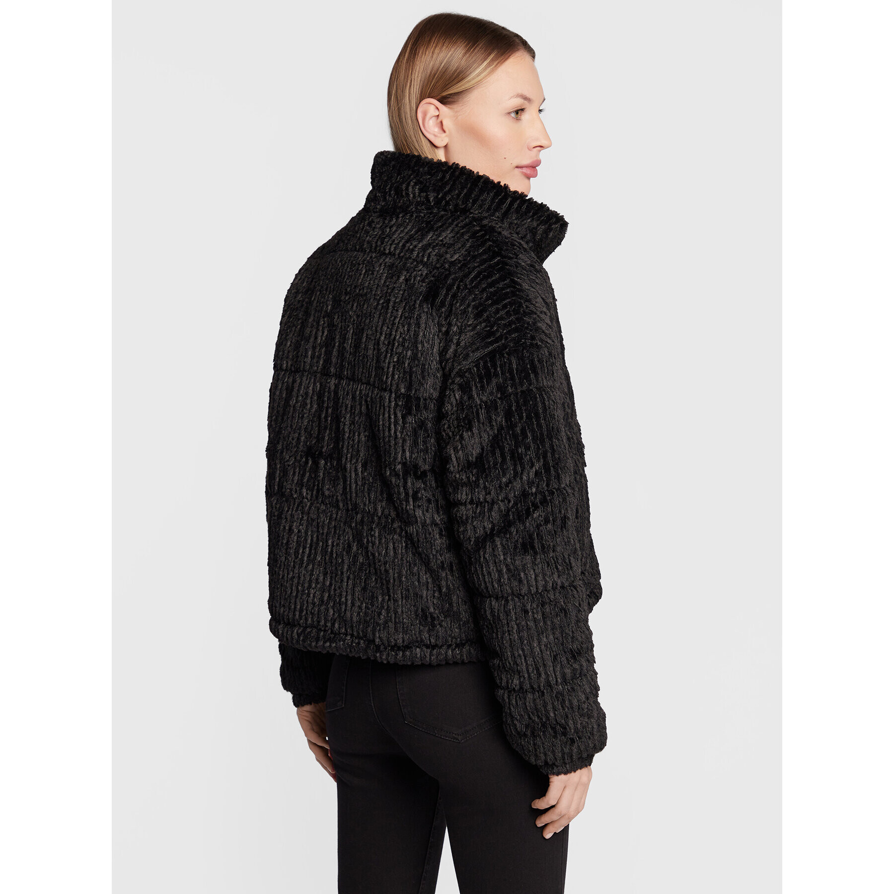 Cotton On Пухено яке 2055252 Черен Regular Fit - Pepit.bg