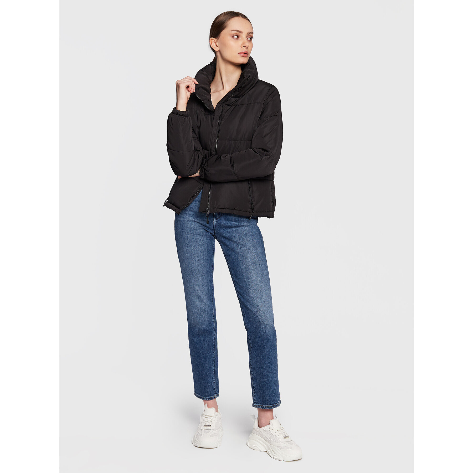 Cotton On Пухено яке 6334003 Черен Regular Fit - Pepit.bg
