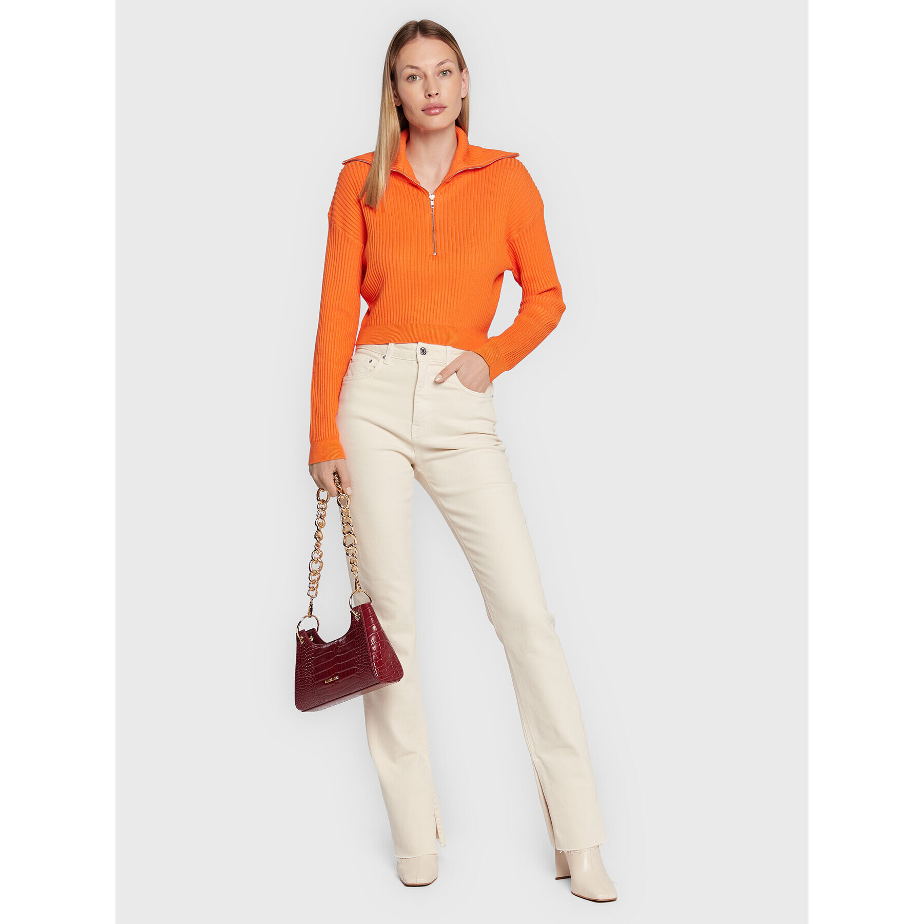 Cotton On Пуловер 2055180 Оранжев Regular Fit - Pepit.bg