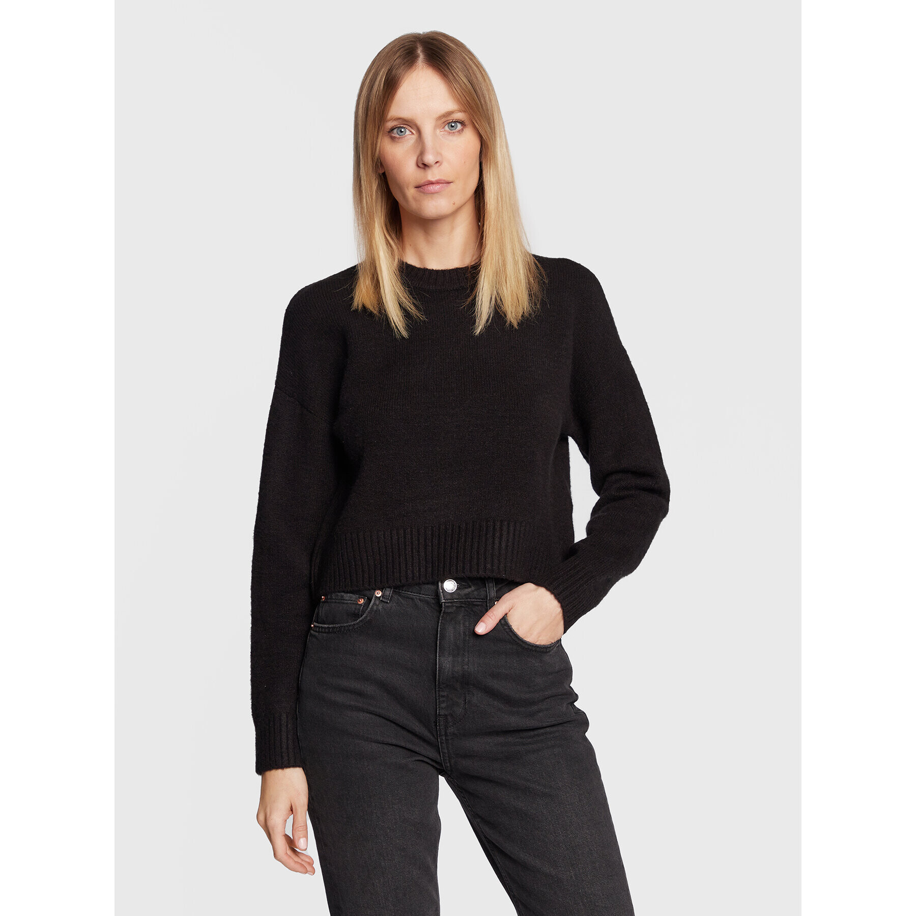Cotton On Пуловер 2055400 Черен Regular Fit - Pepit.bg