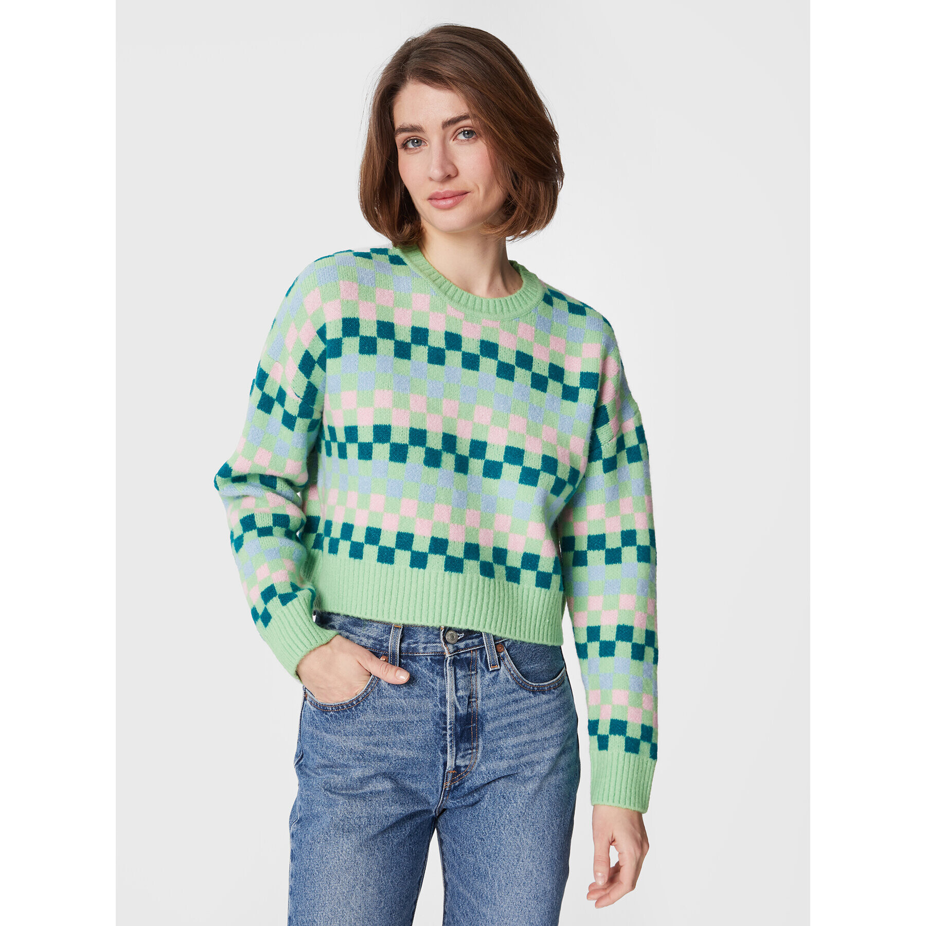 Cotton On Пуловер 2055400 Зелен Regular Fit - Pepit.bg