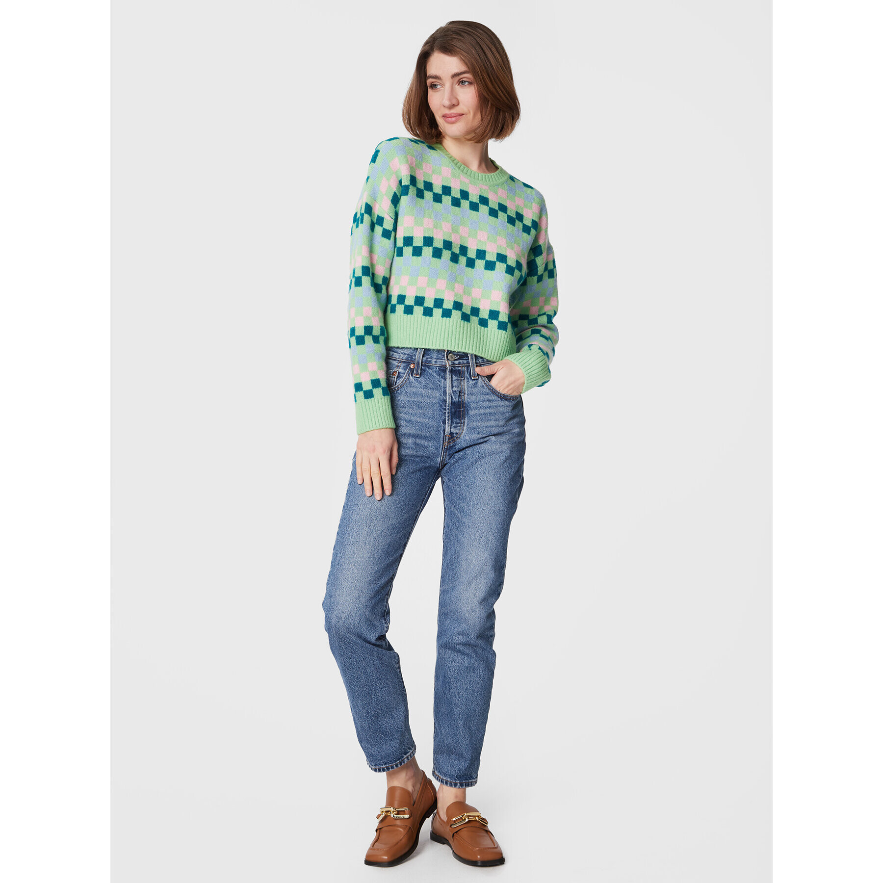 Cotton On Пуловер 2055400 Зелен Regular Fit - Pepit.bg
