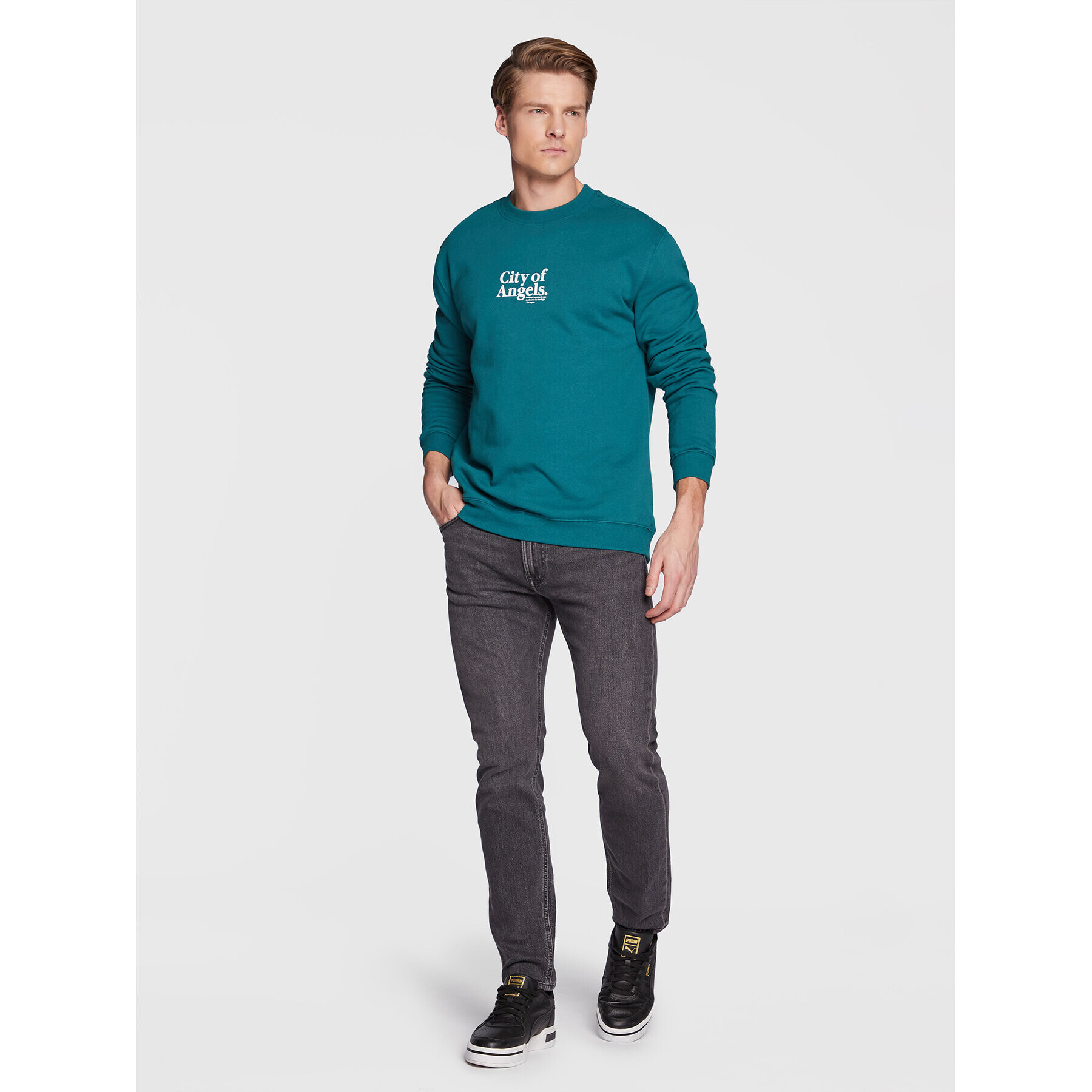 Cotton On Суитшърт 3610947 Зелен Regular Fit - Pepit.bg
