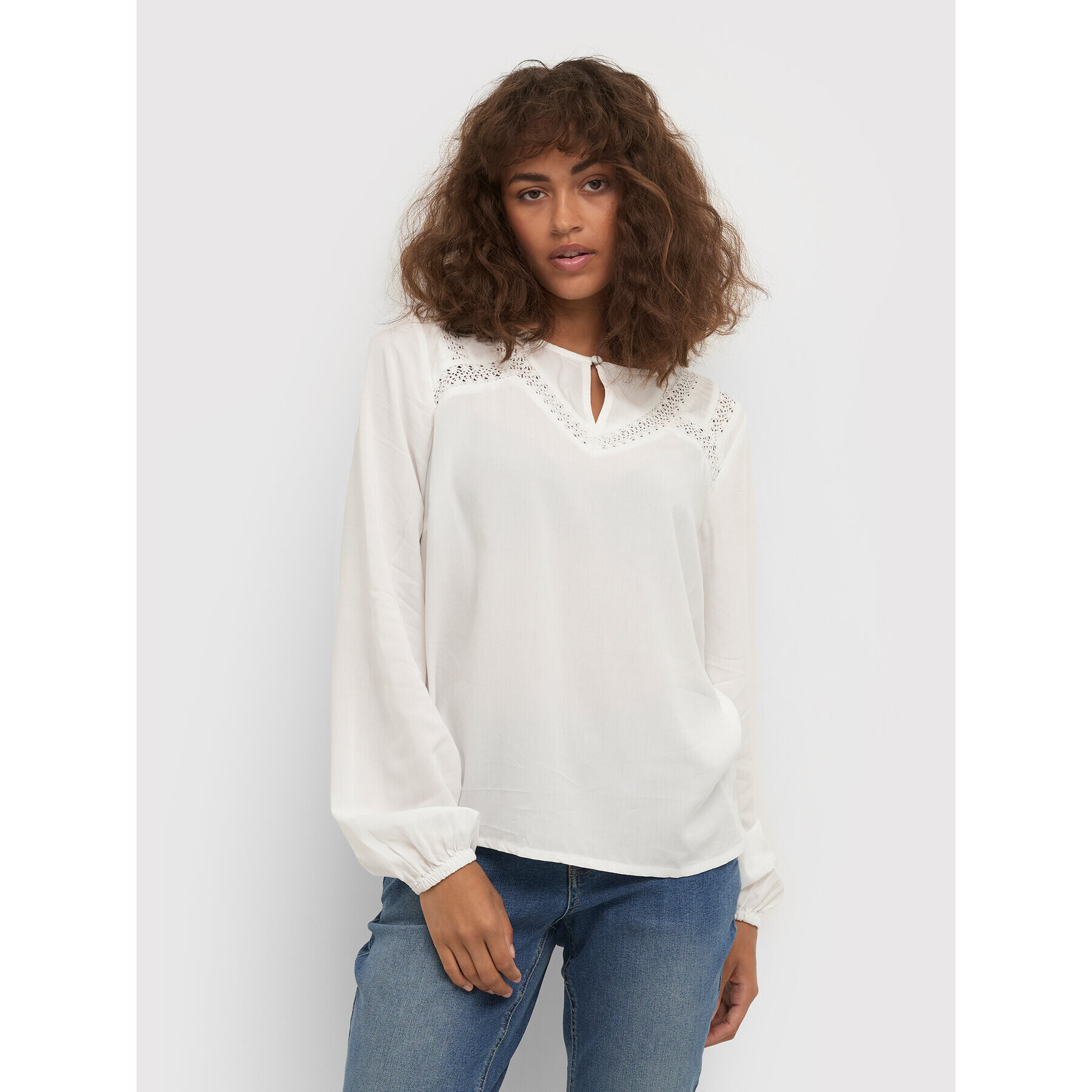 Cream Блуза CRManlia 10611176 Бял Regular Fit - Pepit.bg