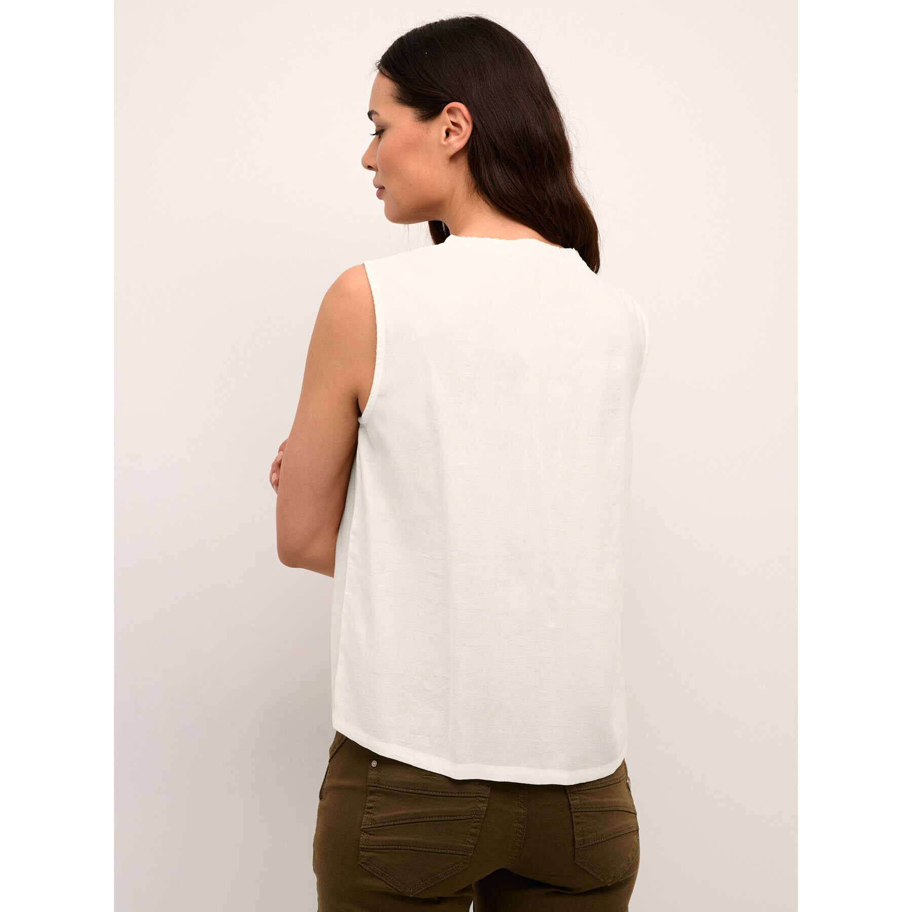 Cream Блуза Liselin 10609455 Бял Regular Fit - Pepit.bg