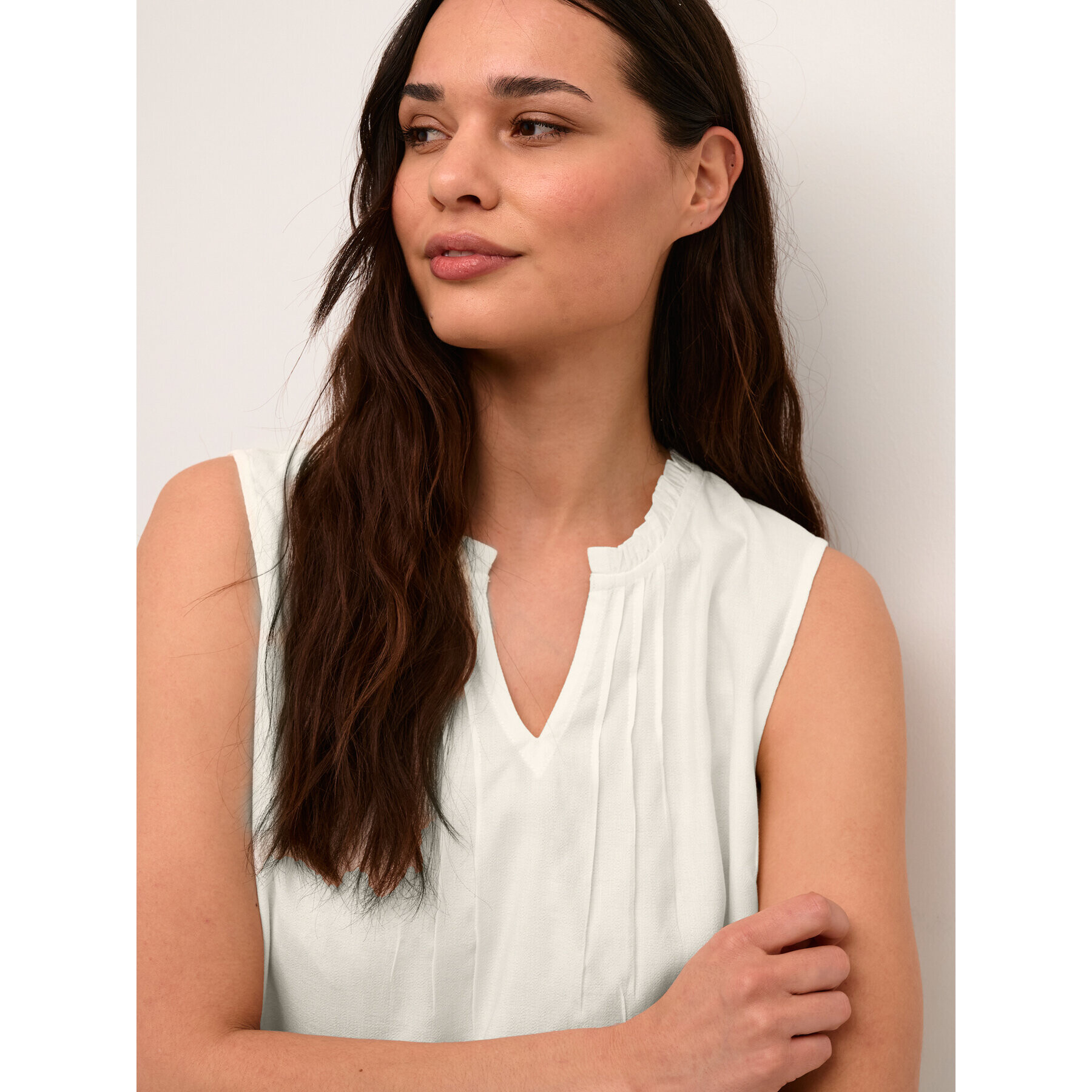 Cream Блуза Liselin 10609455 Бял Regular Fit - Pepit.bg