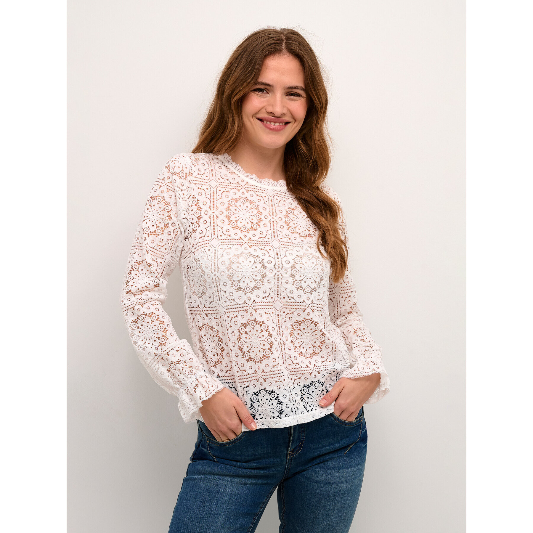 Cream Блуза Tiley 10607994 Бял Regular Fit - Pepit.bg