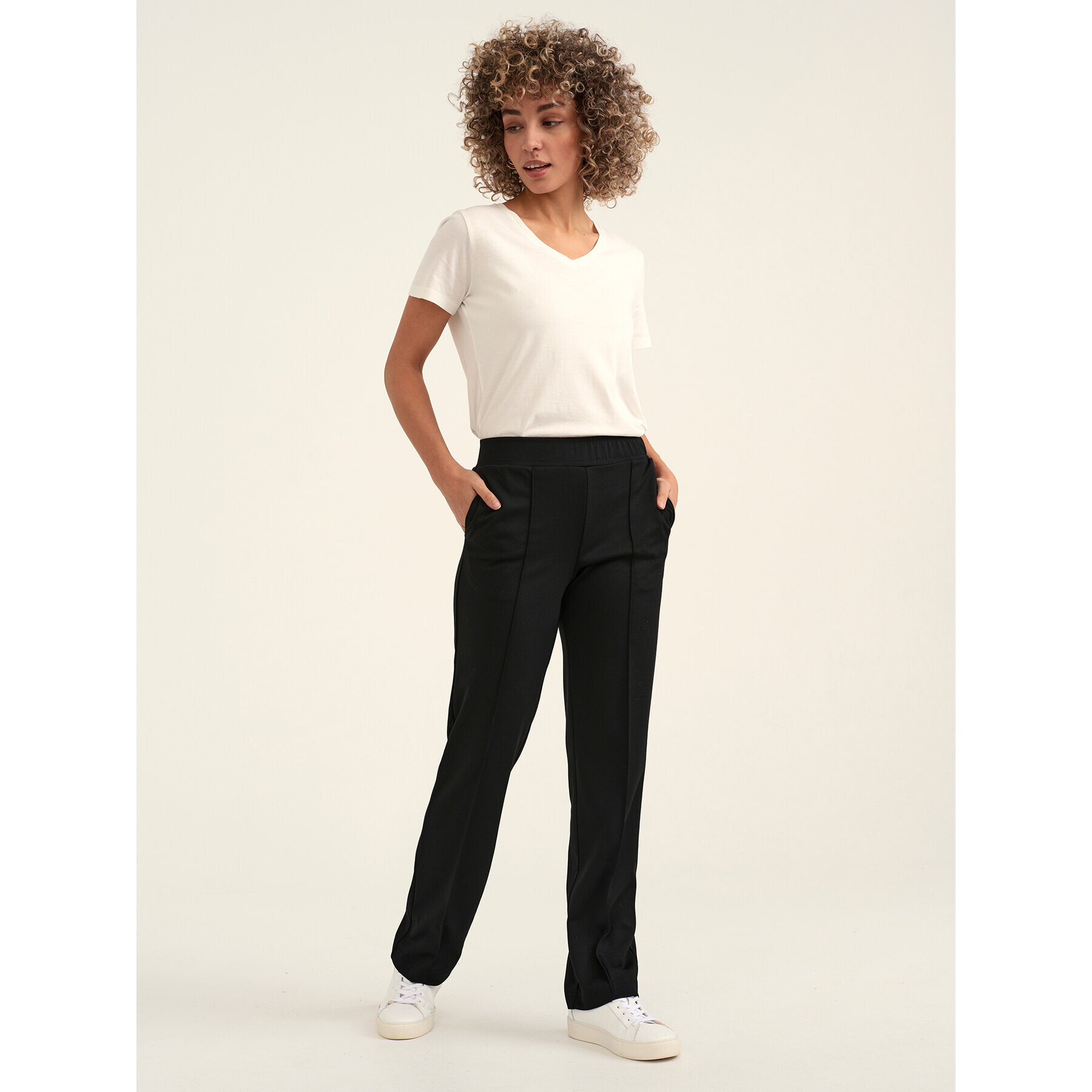 Cream Текстилни панталони CRRumpa 10611089 Черен Straight Fit - Pepit.bg