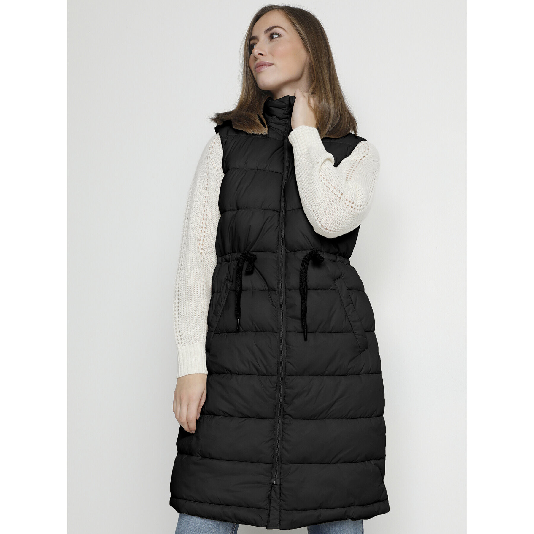 Cream Елек Gaiagro 10610310 Черен Loose Fit - Pepit.bg