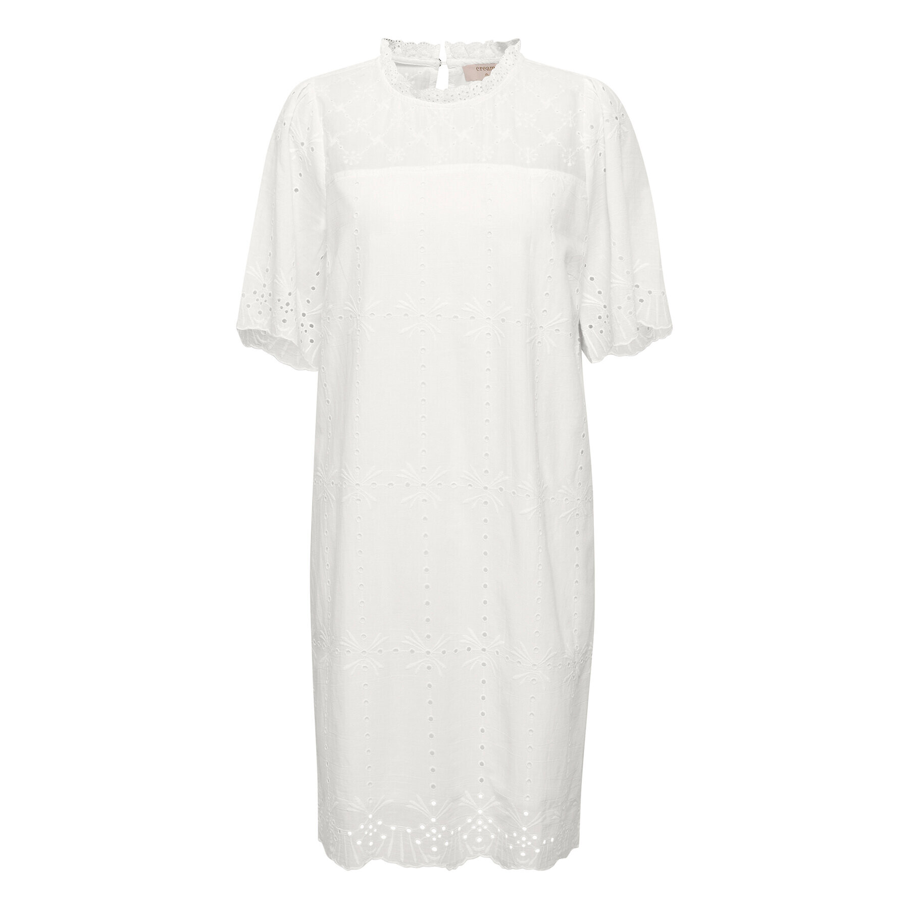 Cream Ежедневна рокля Moccamia 10611191 Бял Regular Fit - Pepit.bg