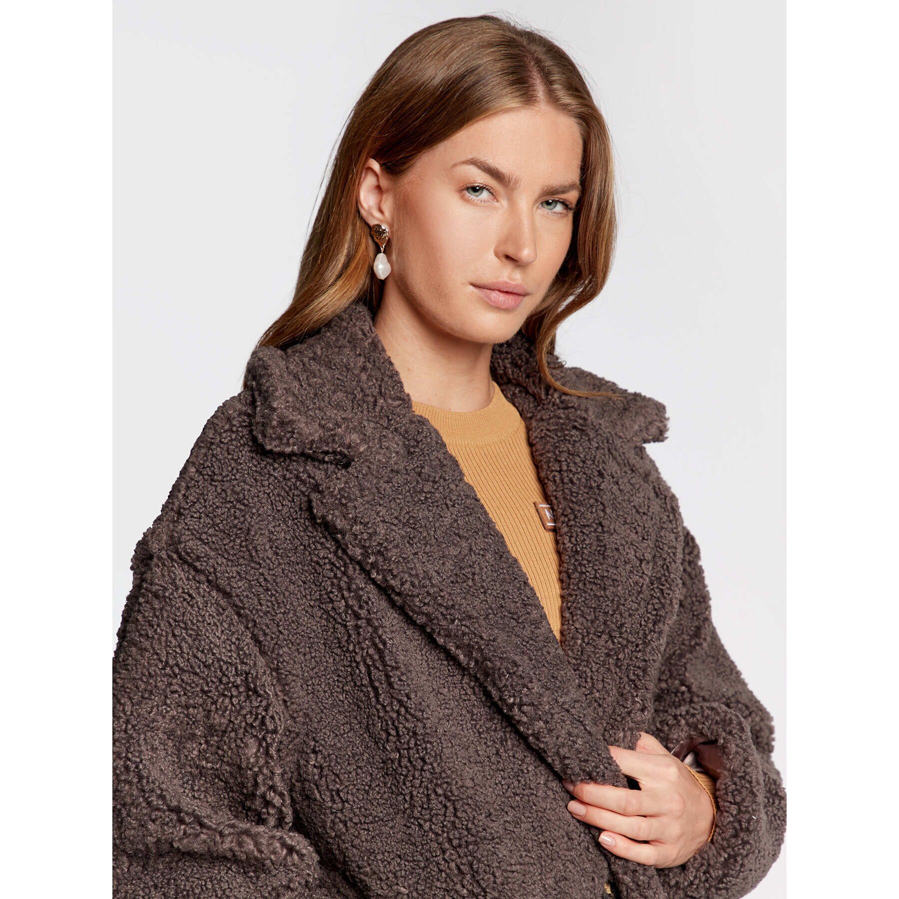 Cream Кожух Svala 10610425 Кафяв Oversize - Pepit.bg